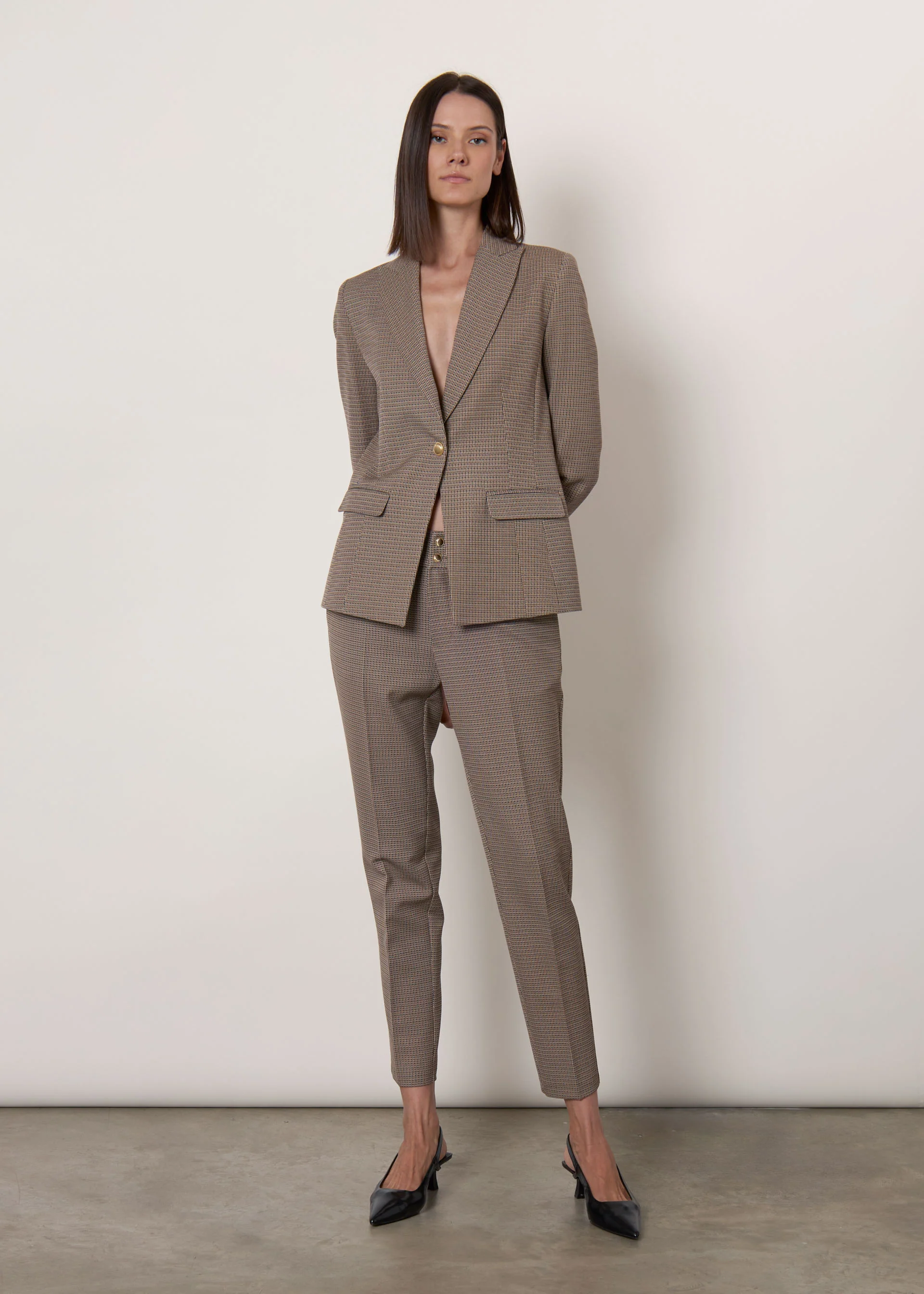 Pantaloni classici check - Image 3
