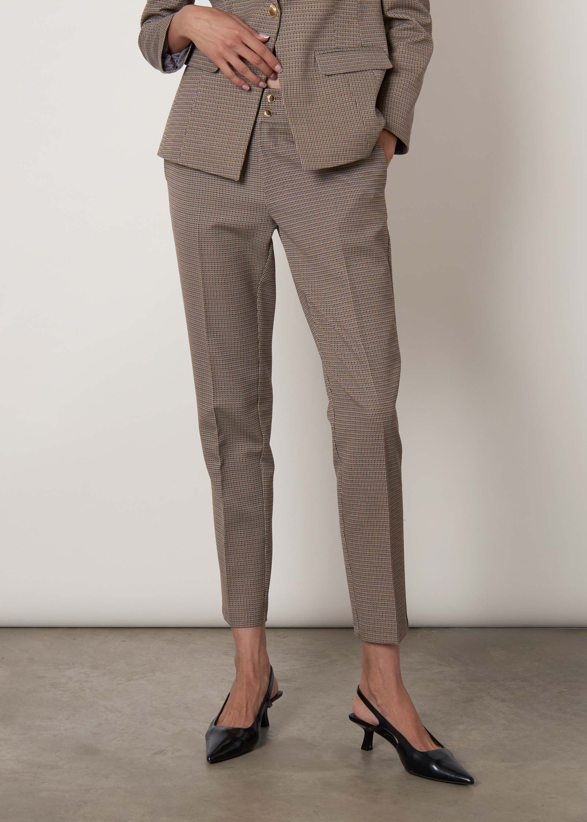 Pantaloni classici check - Image 4