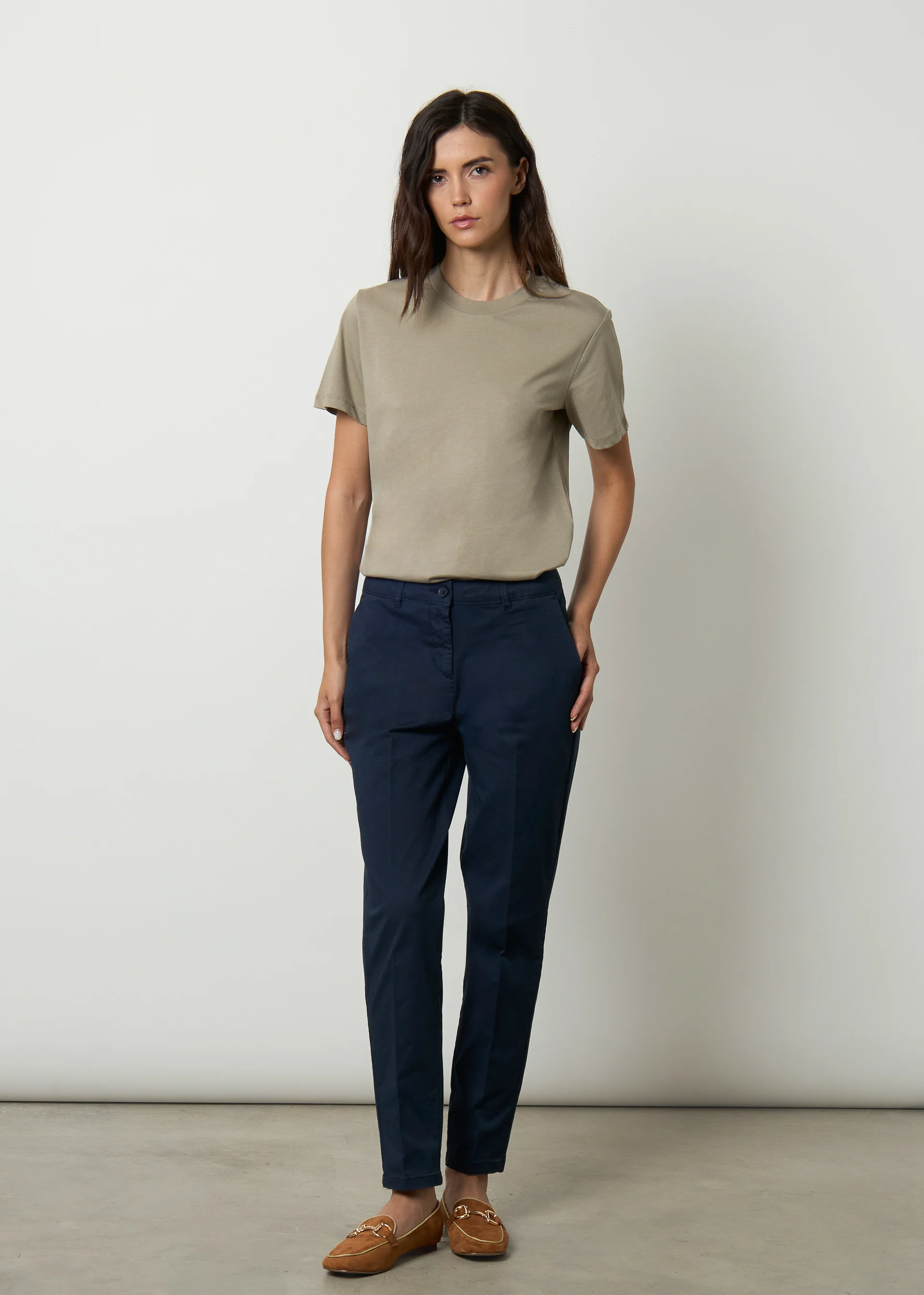 Pantaloni cotone a vita alta - Image 14