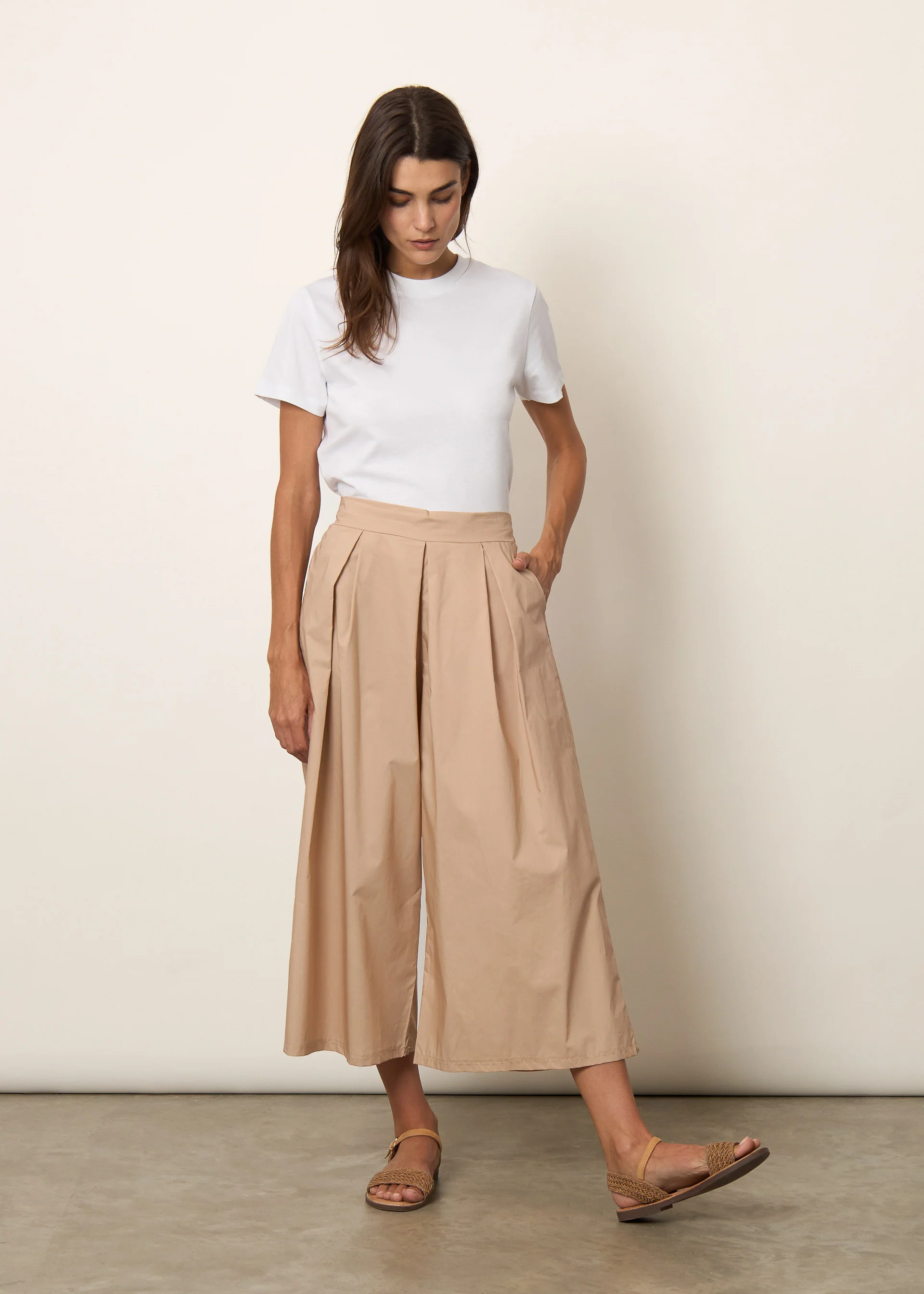 Pantaloni cropped in cotone - Image 6