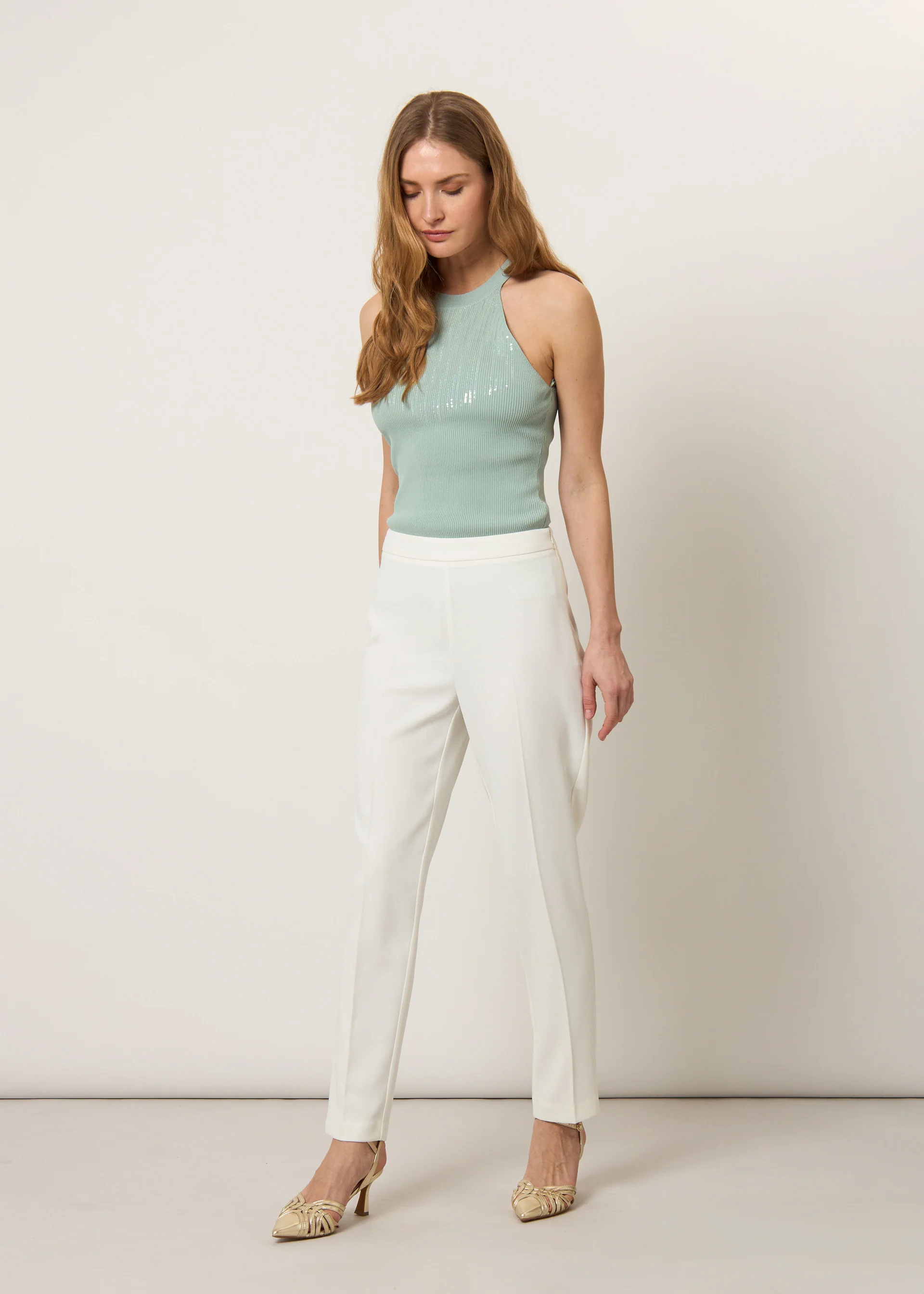 Pantaloni in crepe