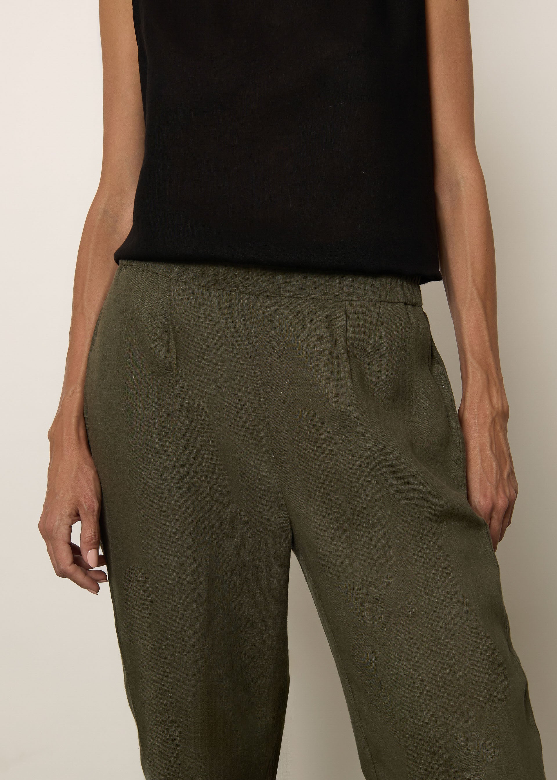 Pantaloni in misto lino
