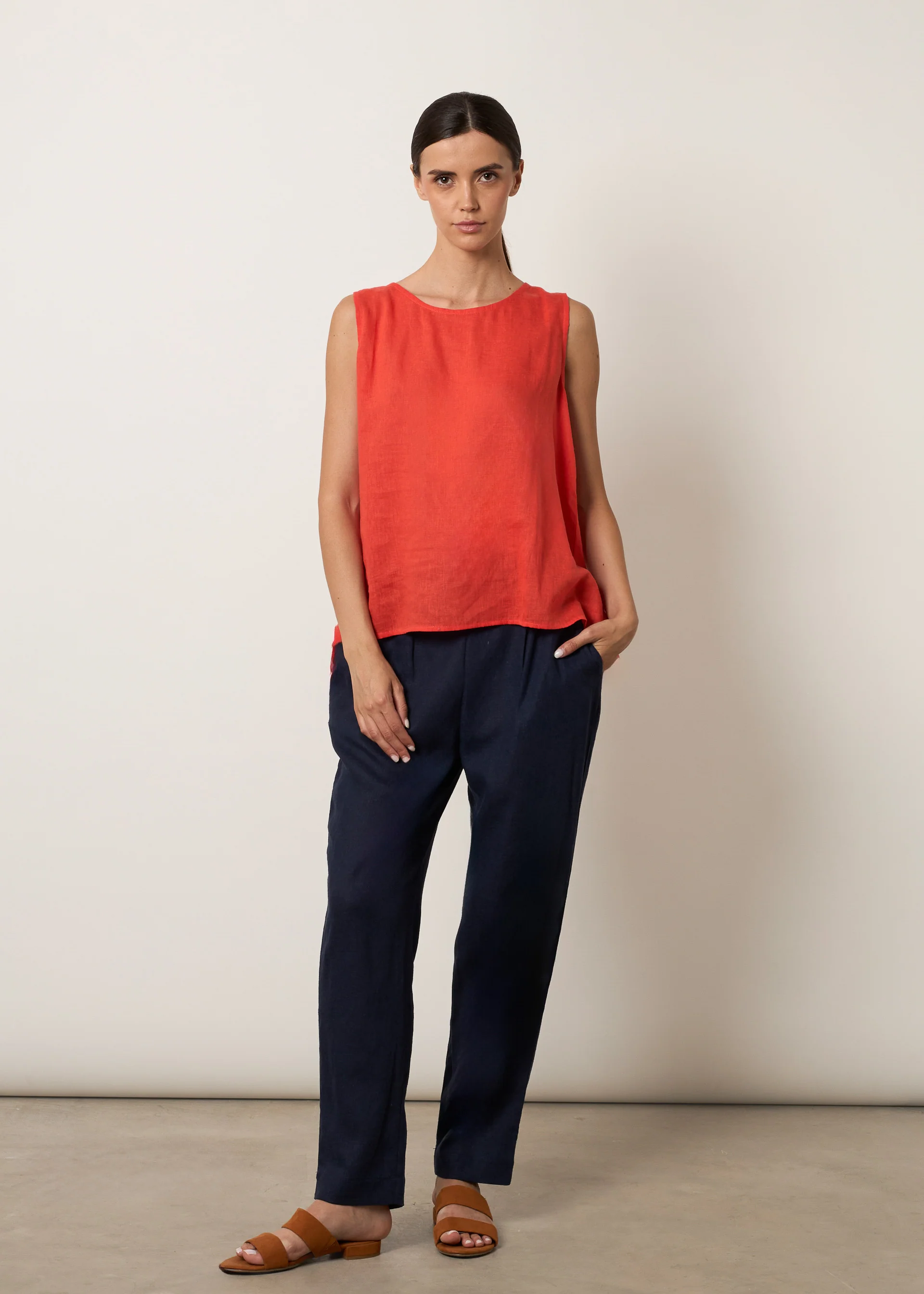 Pantaloni in misto lino - Image 12
