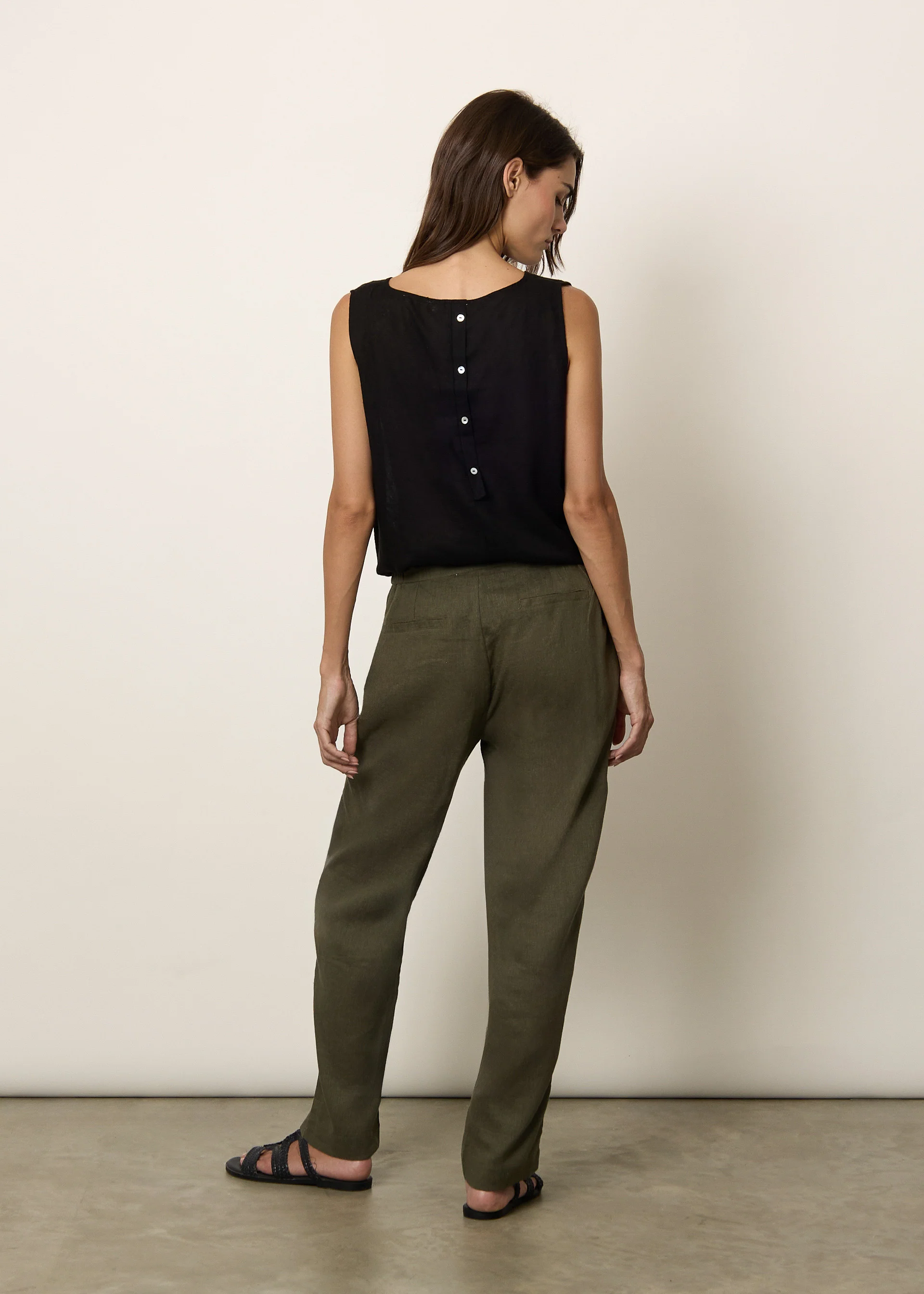Pantaloni in misto lino - Image 3