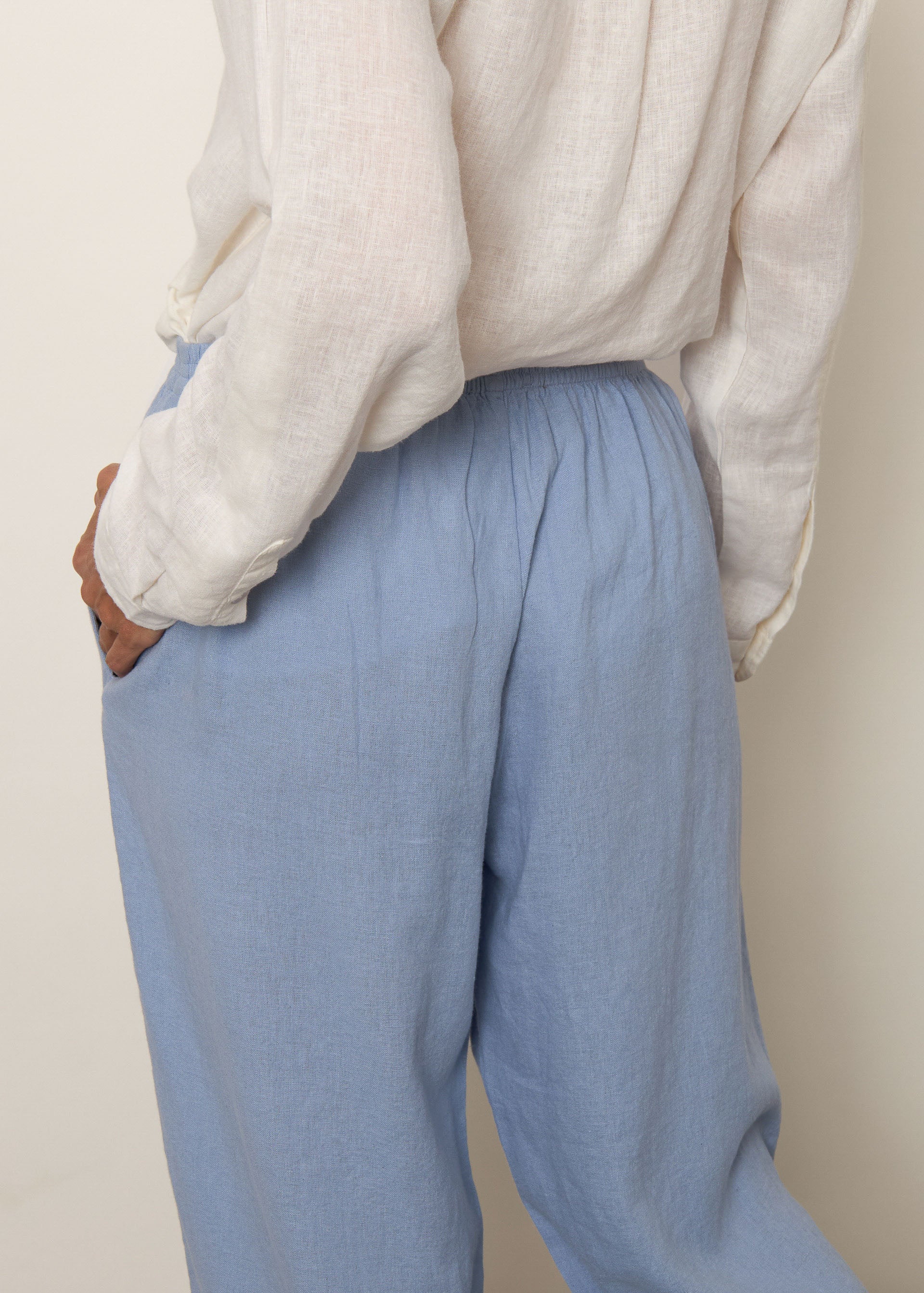 Pantaloni in misto lino - Image 4