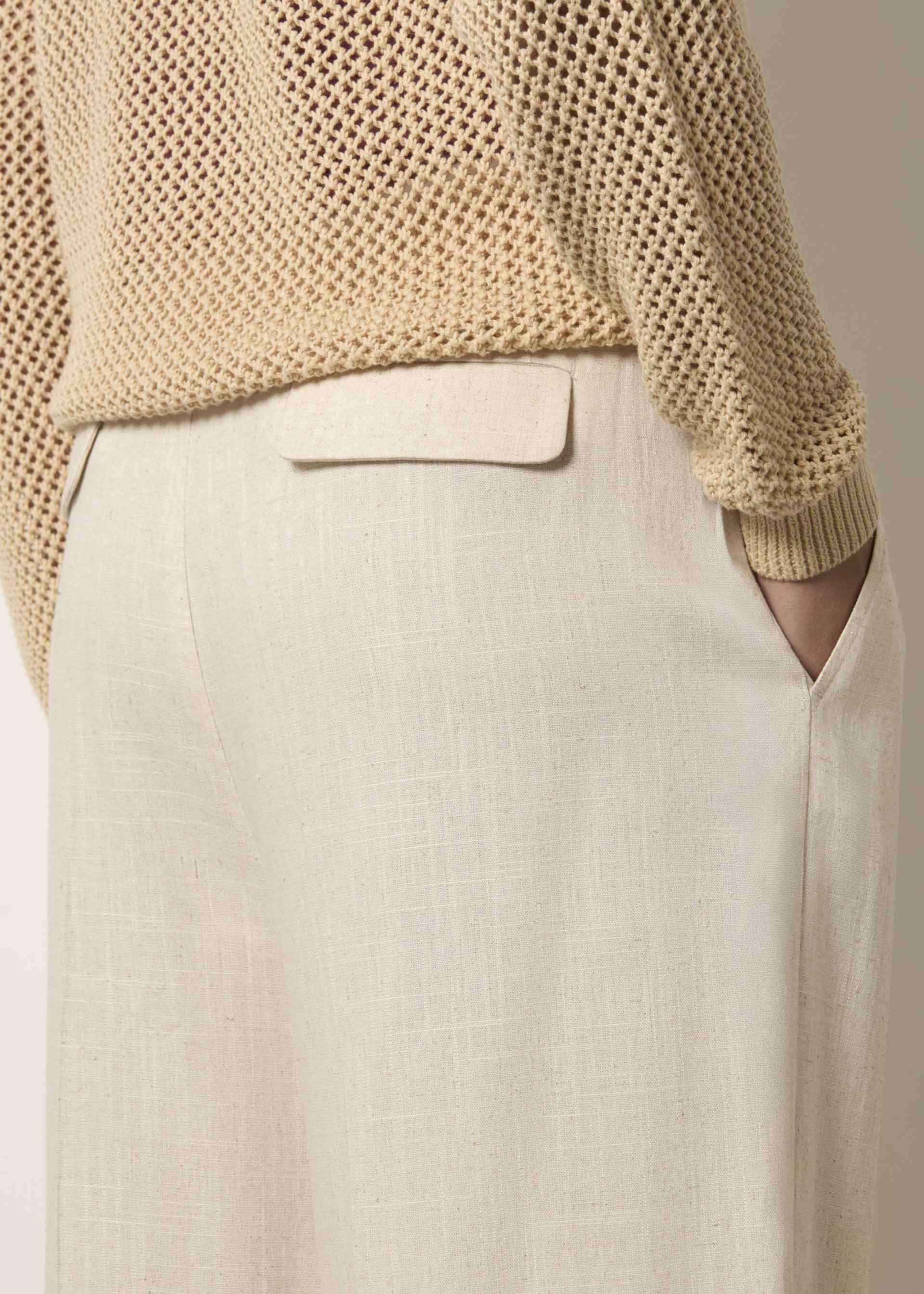 Pantaloni in misto lino - Image 4