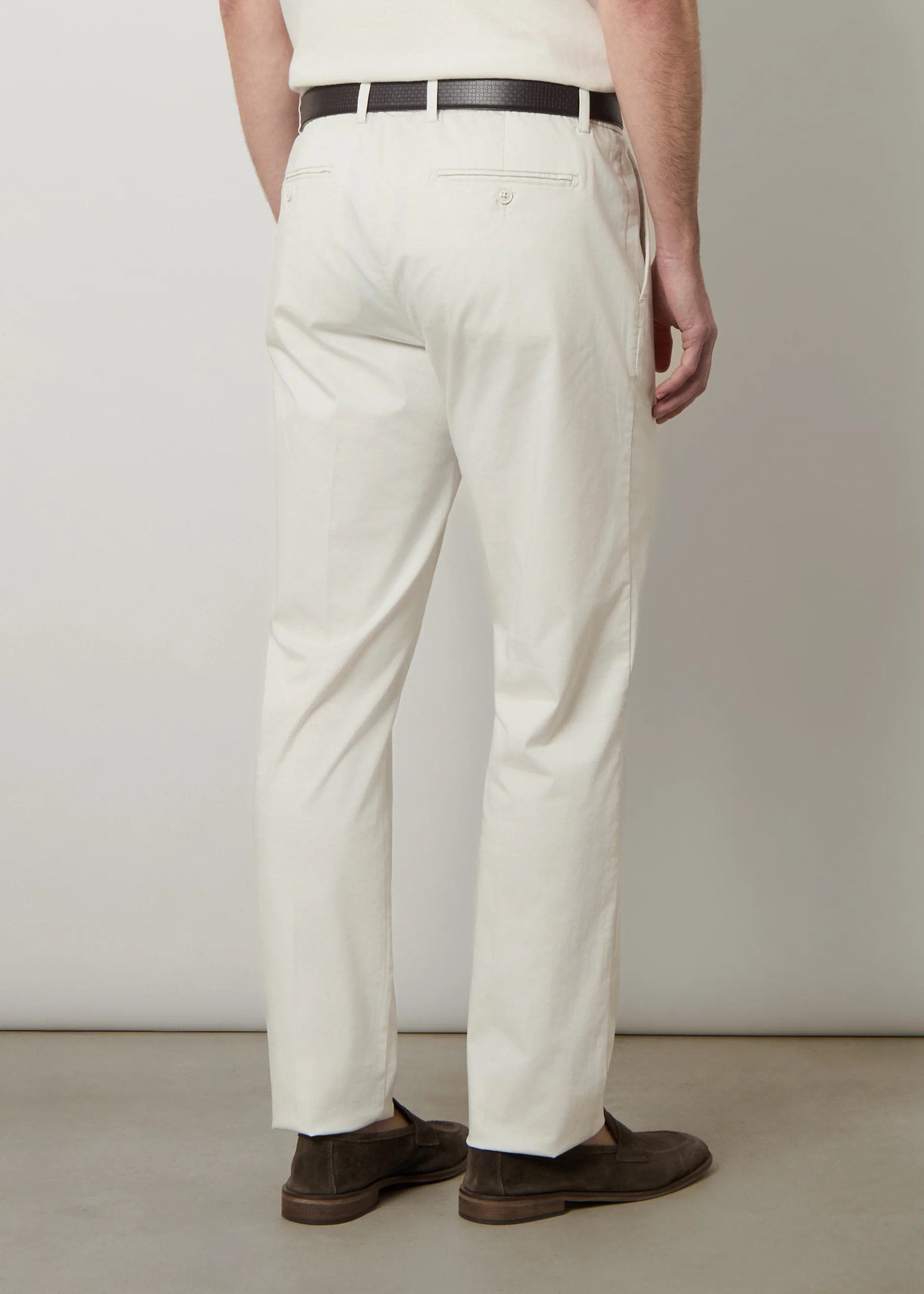 Pantaloni in raso di cotone light - Image 3
