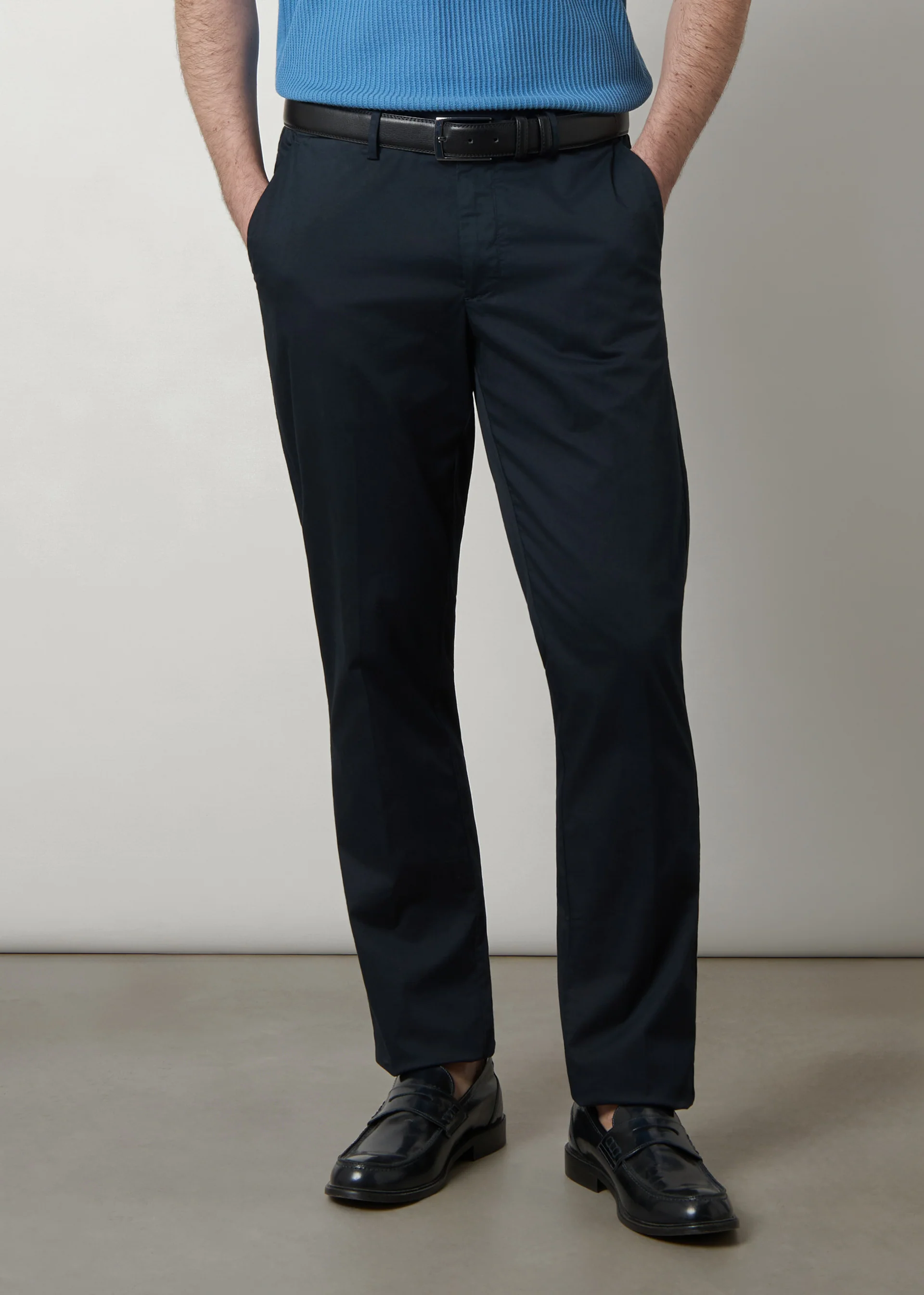Pantaloni in raso di cotone light - Image 32