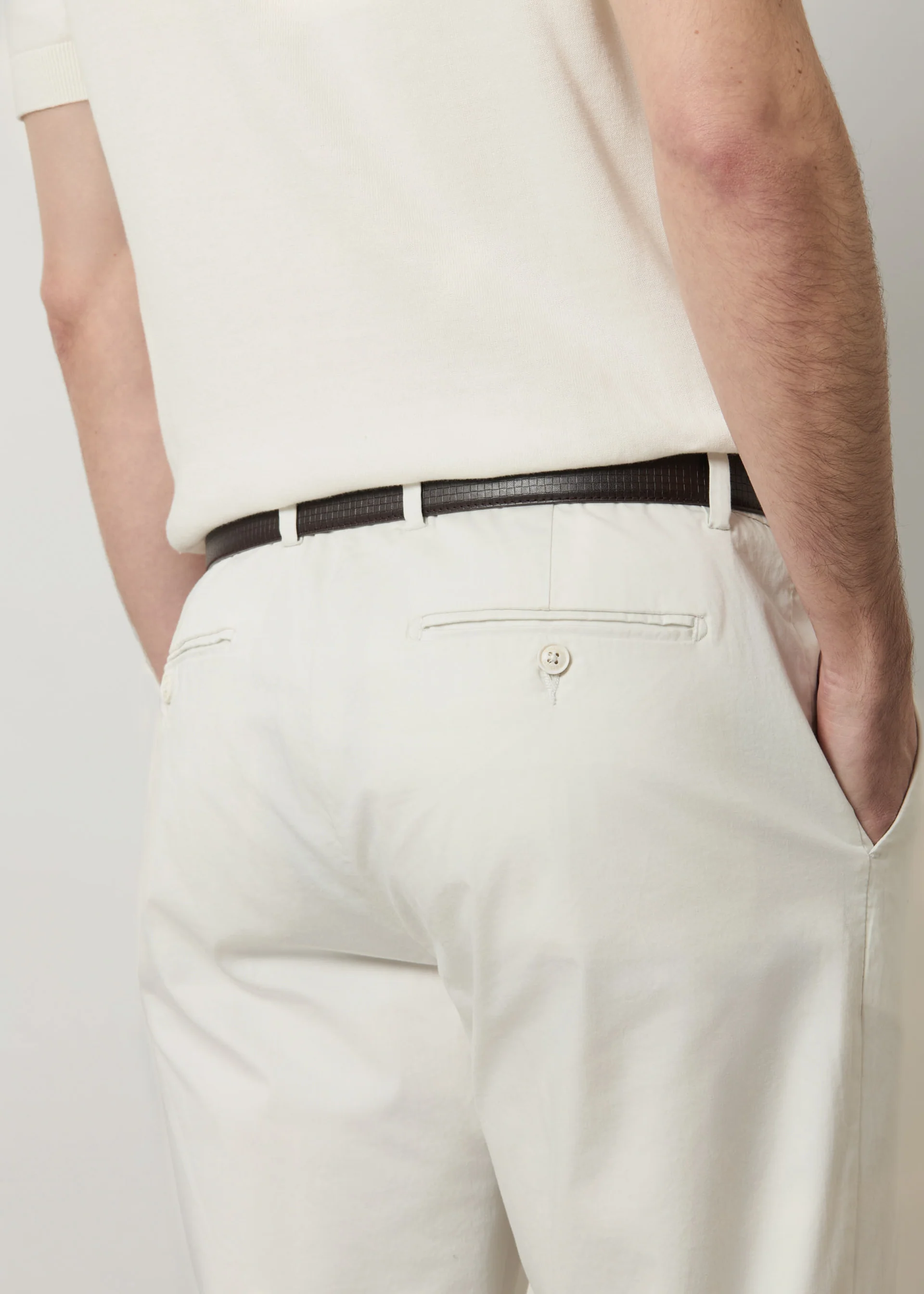 Pantaloni in raso di cotone light - Image 4