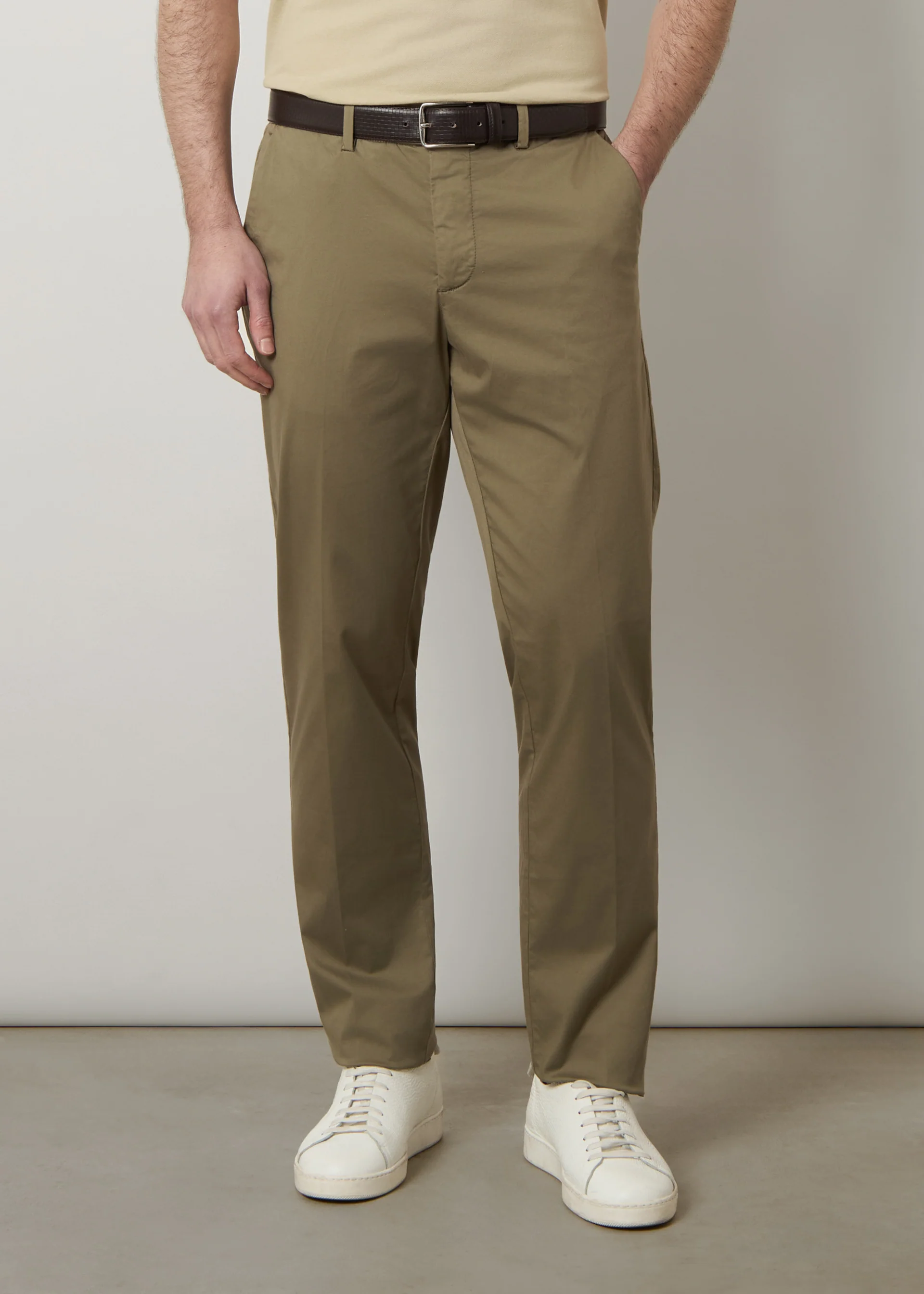 Pantaloni in raso di cotone light - Image 7