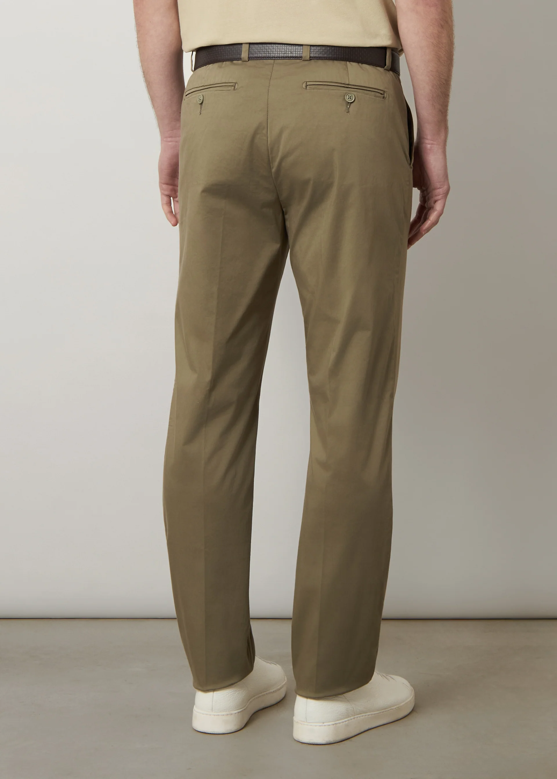 Pantaloni in raso di cotone light - Image 8