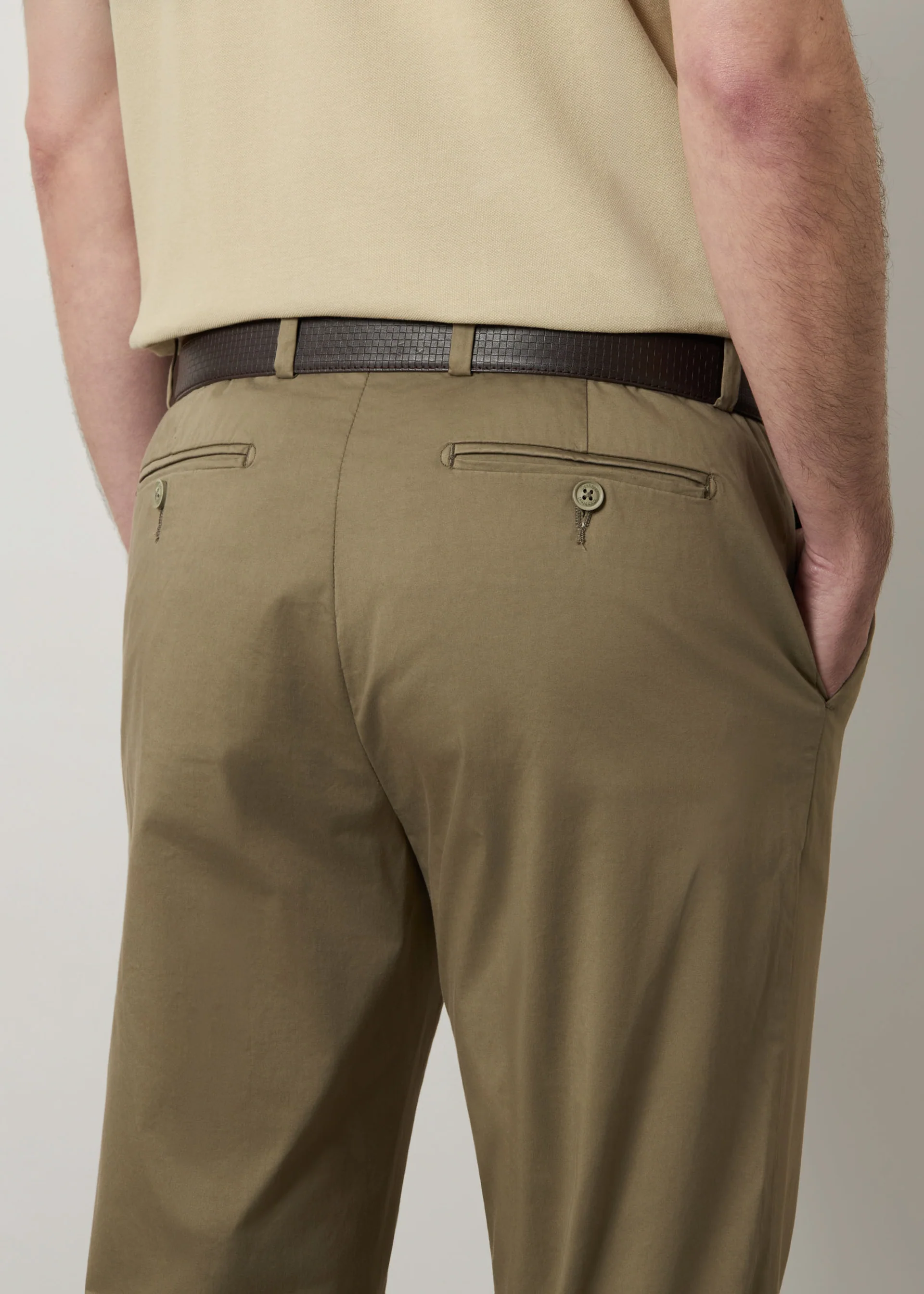 Pantaloni in raso di cotone light - Image 9