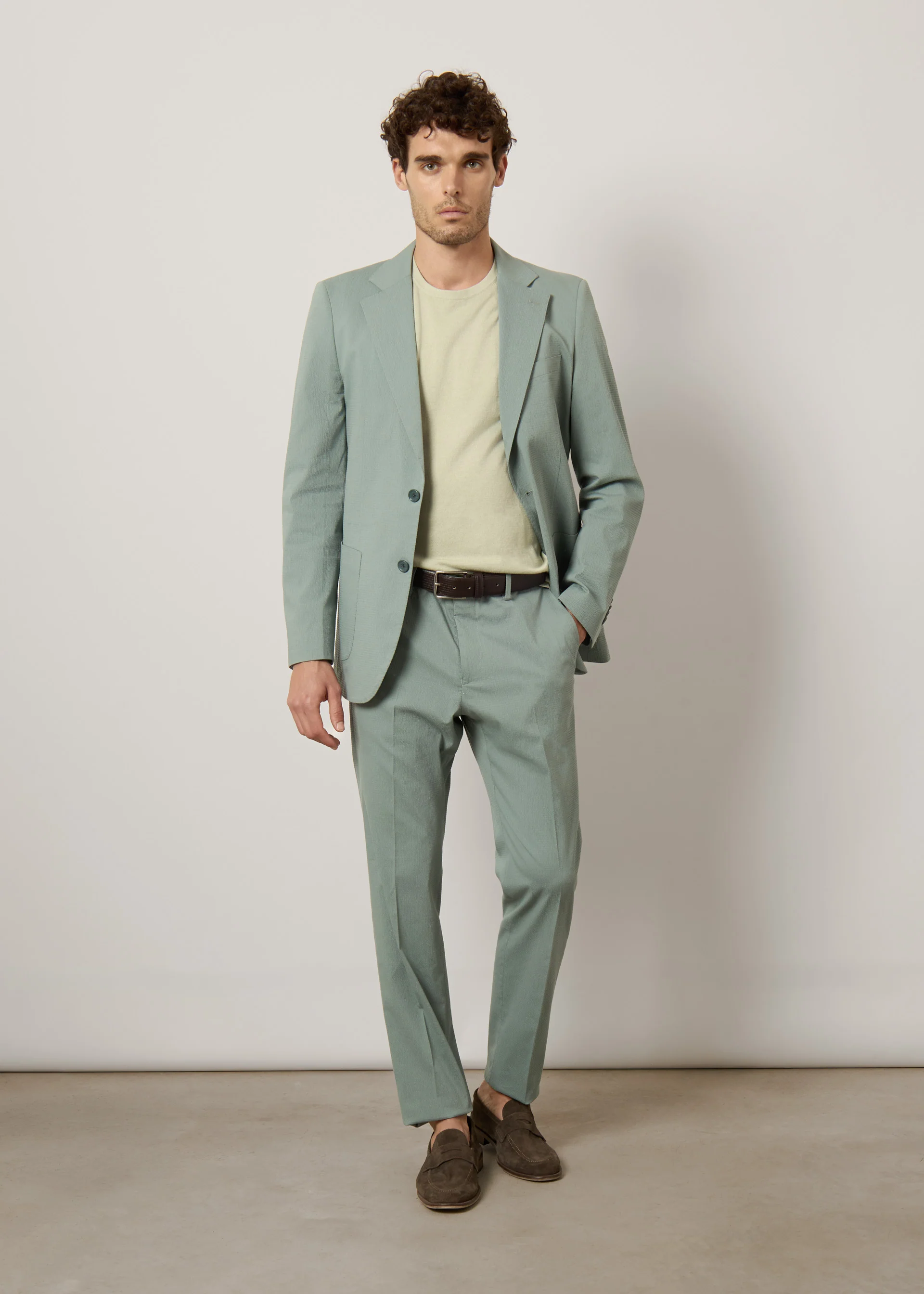 Pantaloni seersucker in cotone - Image 6