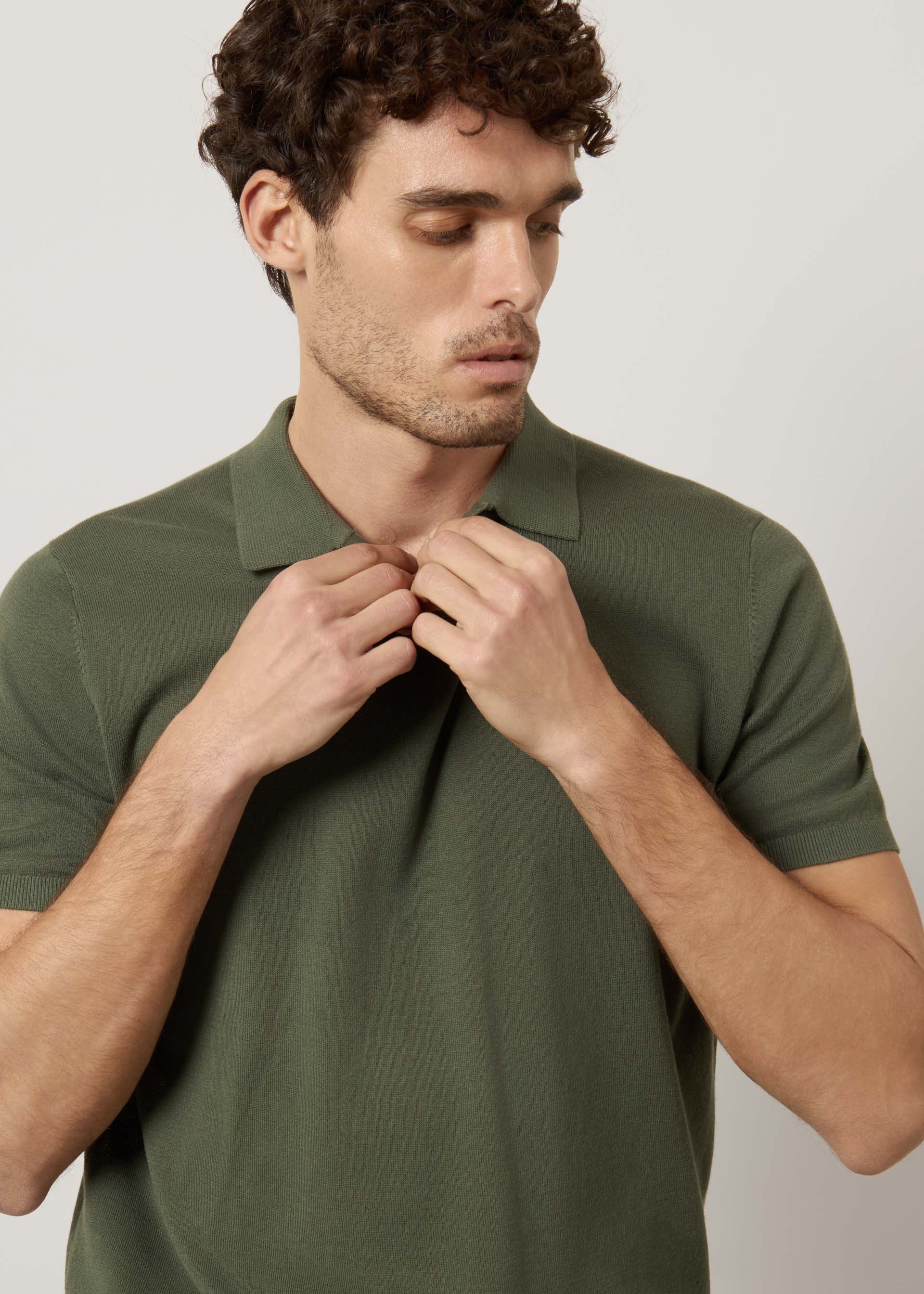 Polo in maglia di puro cotone - Image 4