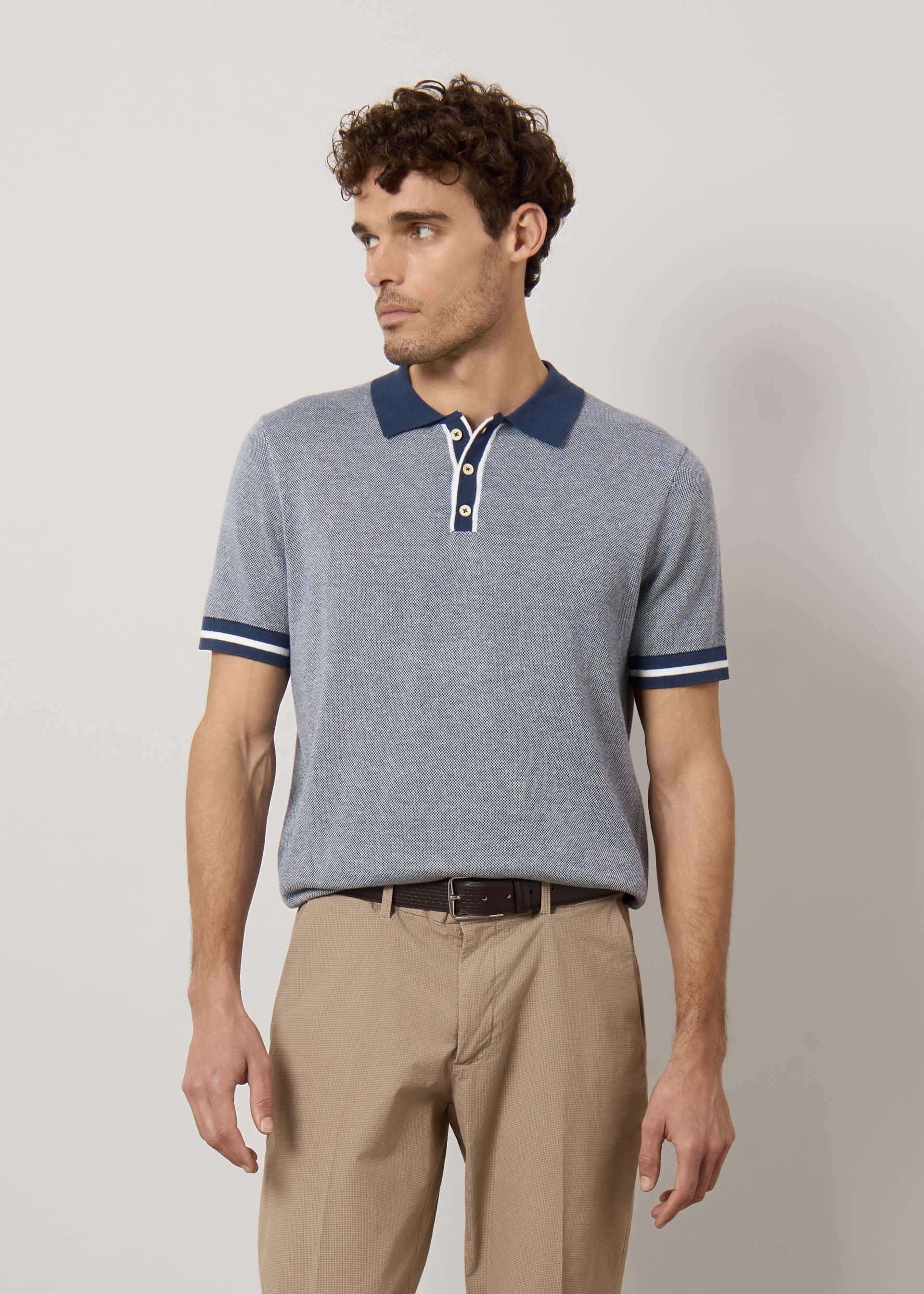 Polo in maglia di puro cotone - Image 3