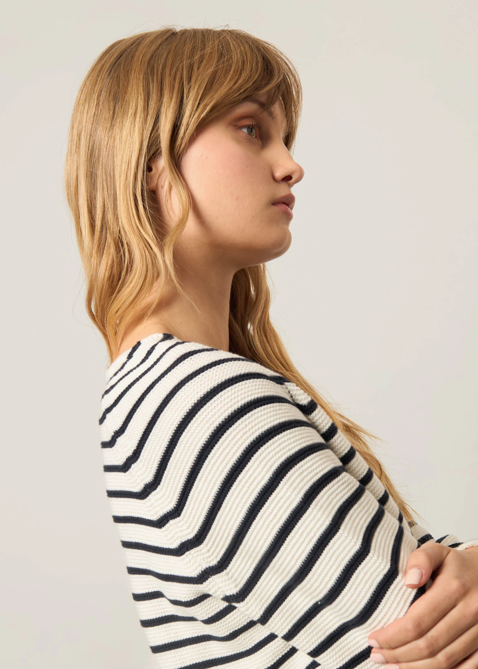 Pullover boxy a righe - Image 4