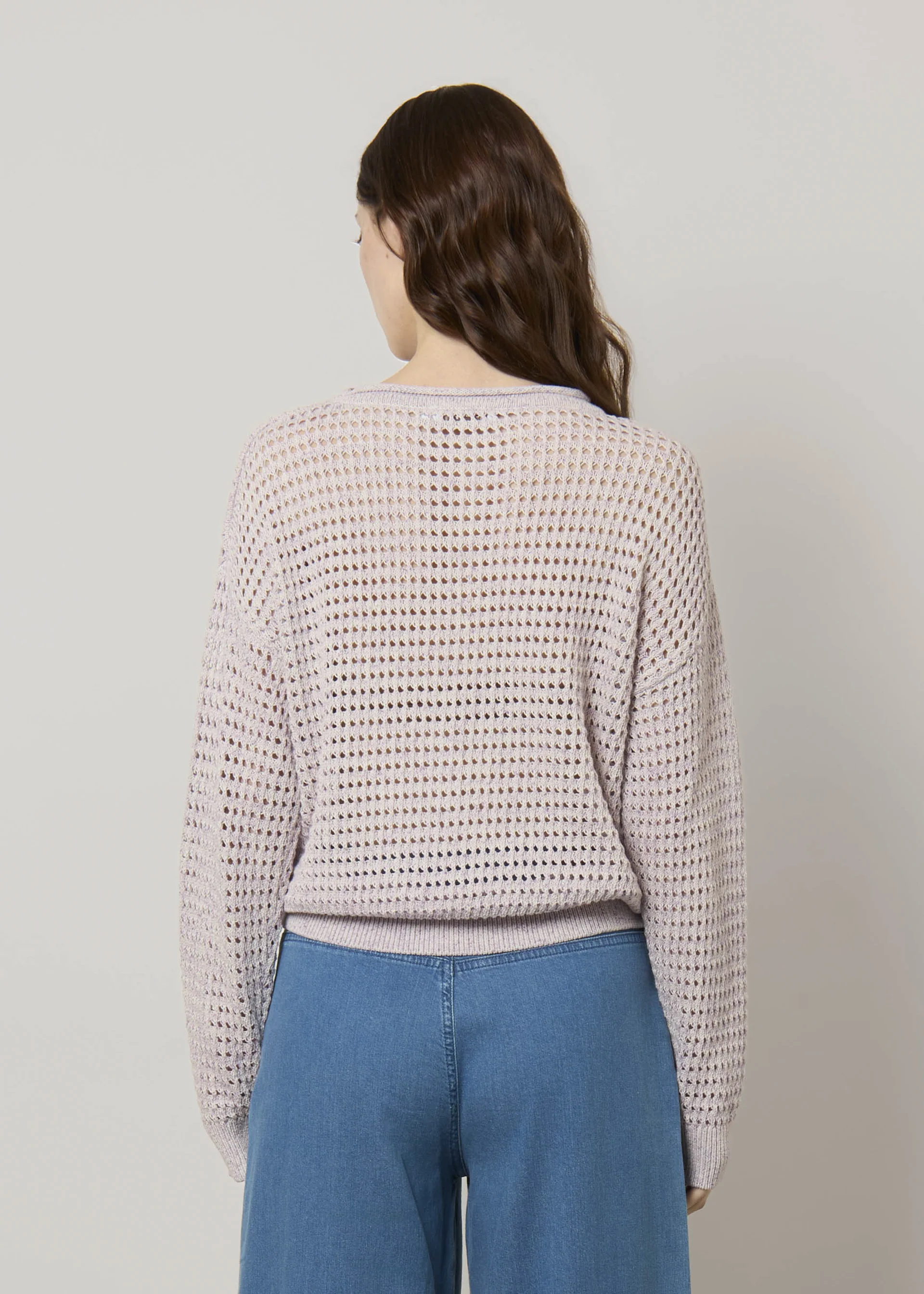Pullover in cotone traforato - Image 4