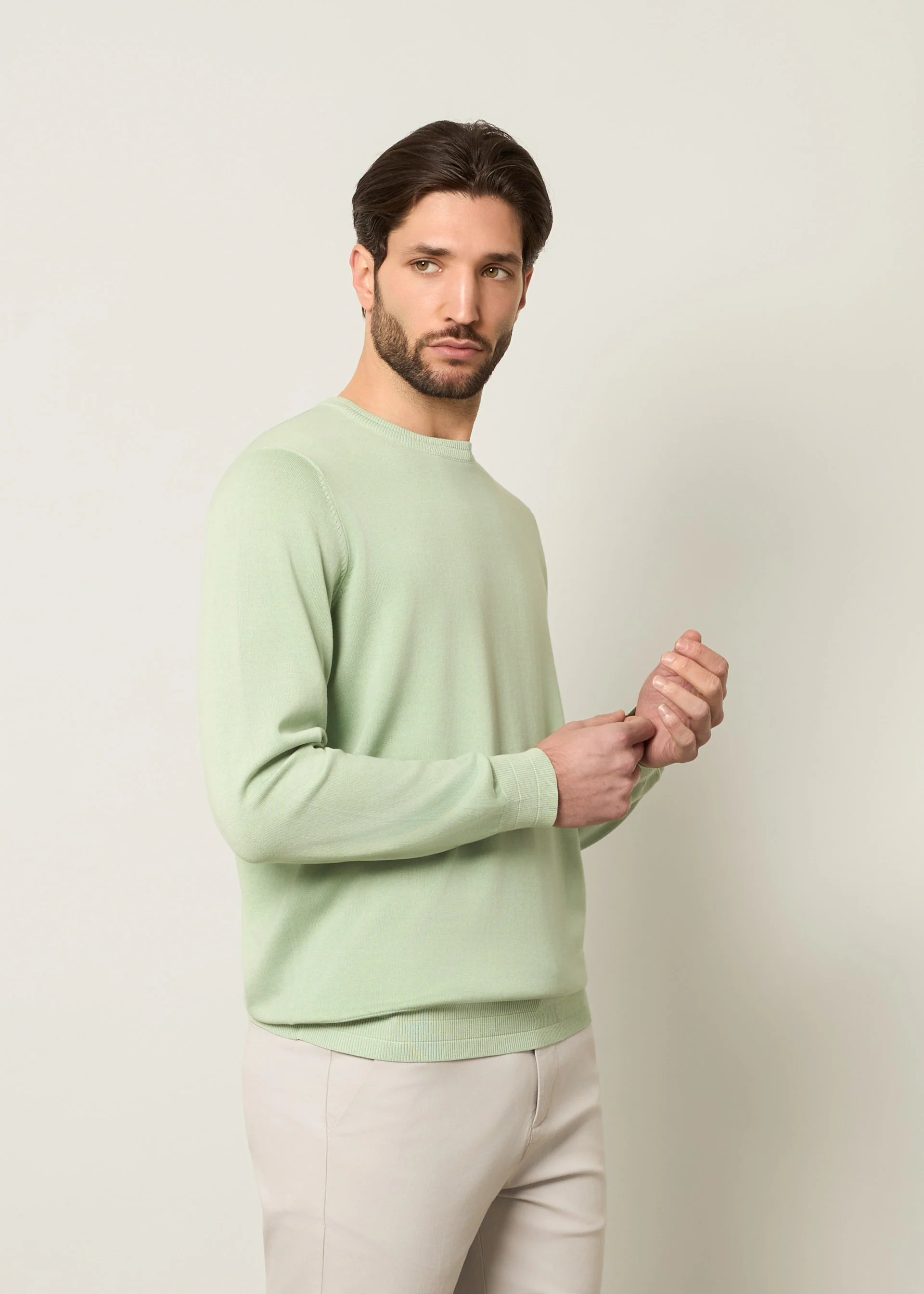 Pullover in puro cotone stone wash - Image 11