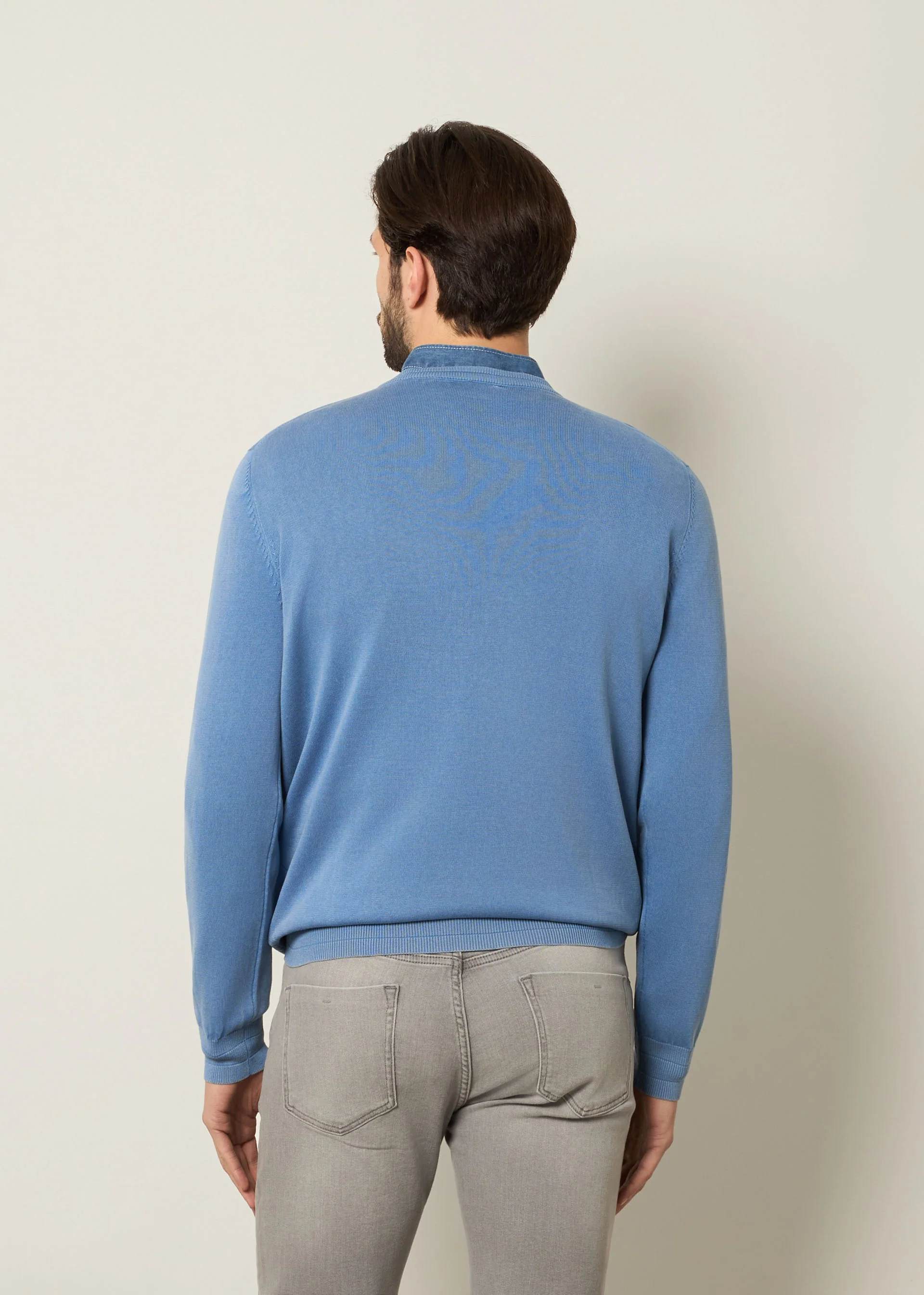 Pullover in puro cotone stone wash - Image 23