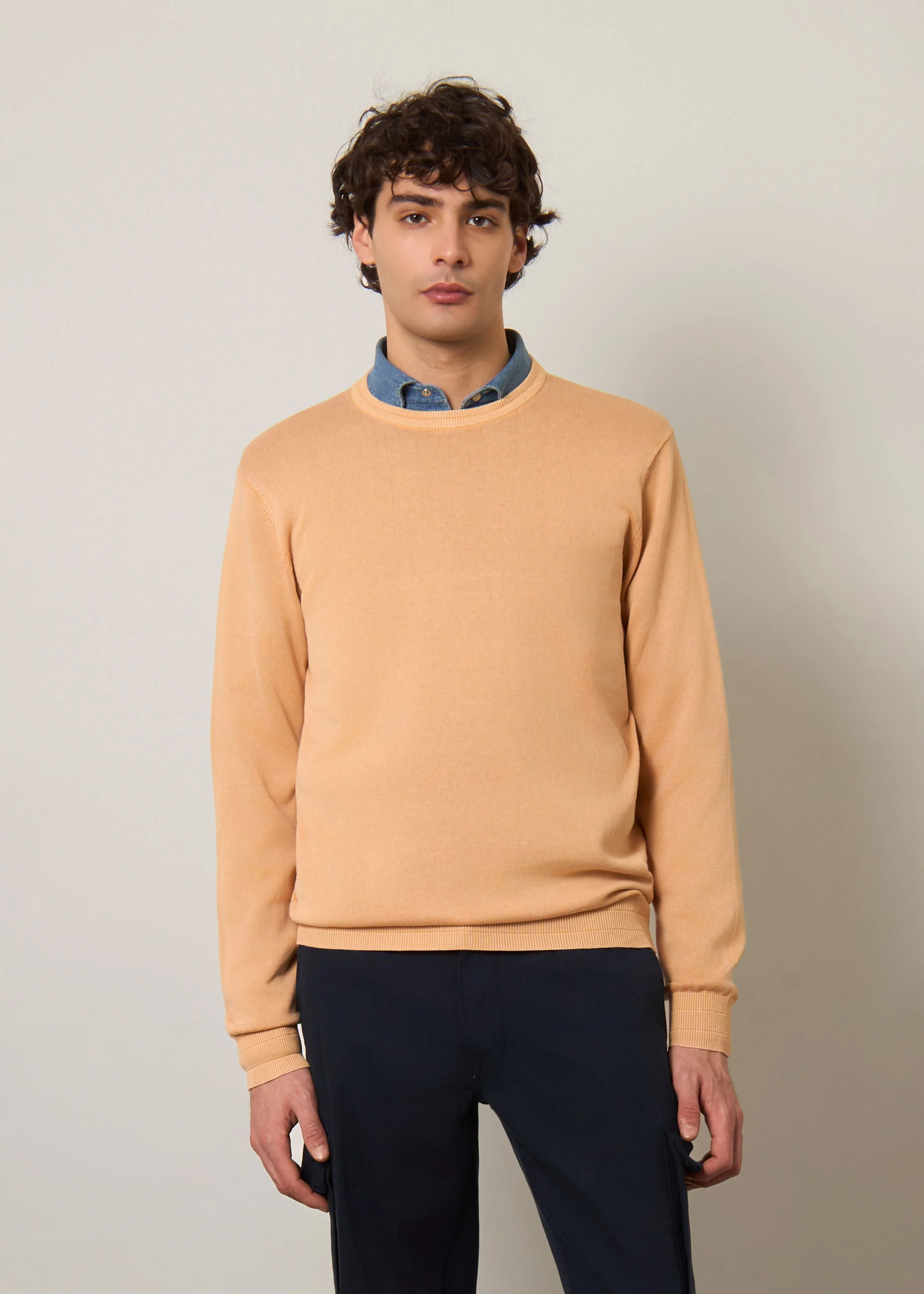 Pullover in puro cotone stone wash - Image 26