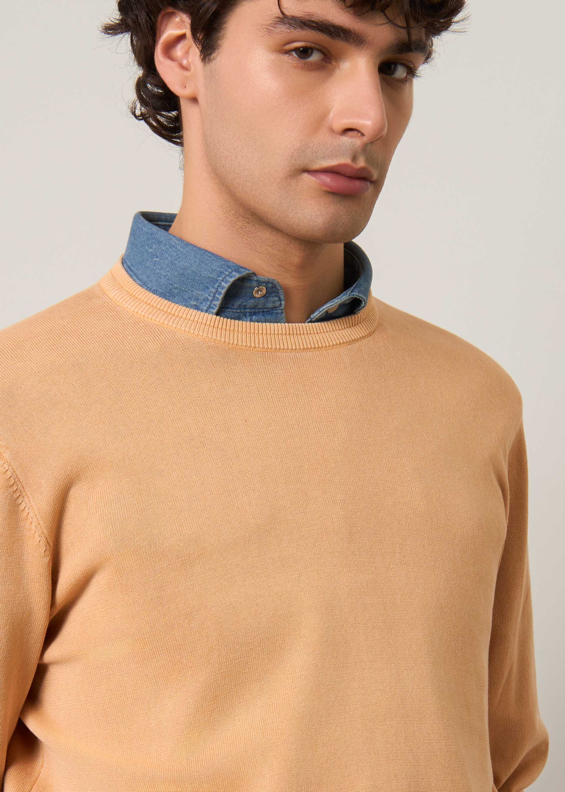 Pullover in puro cotone stone wash - Image 29