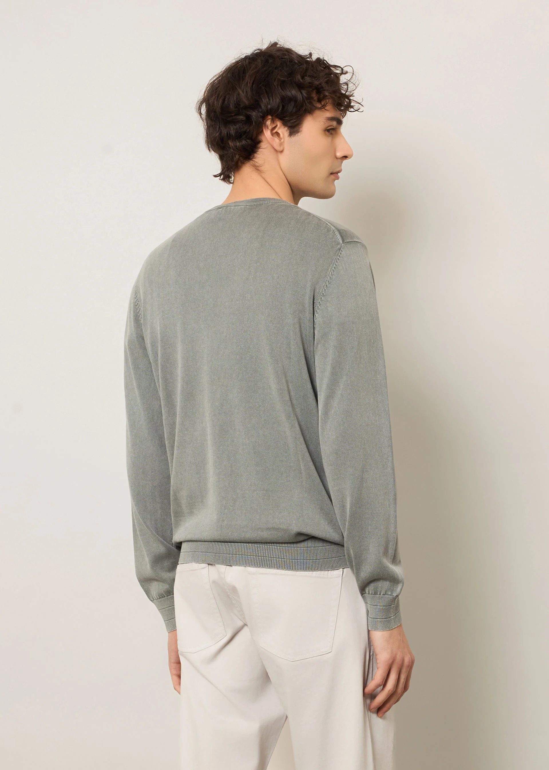 Pullover in puro cotone stone wash - Image 33