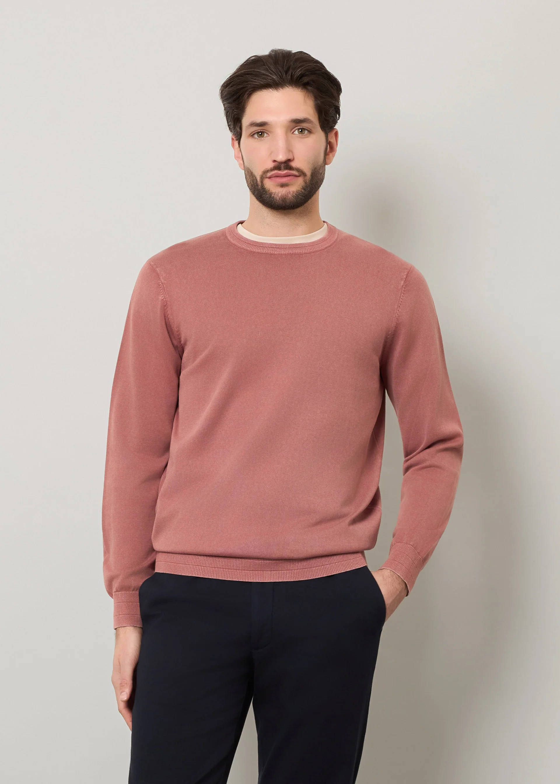 Pullover in puro cotone stone wash - Image 7