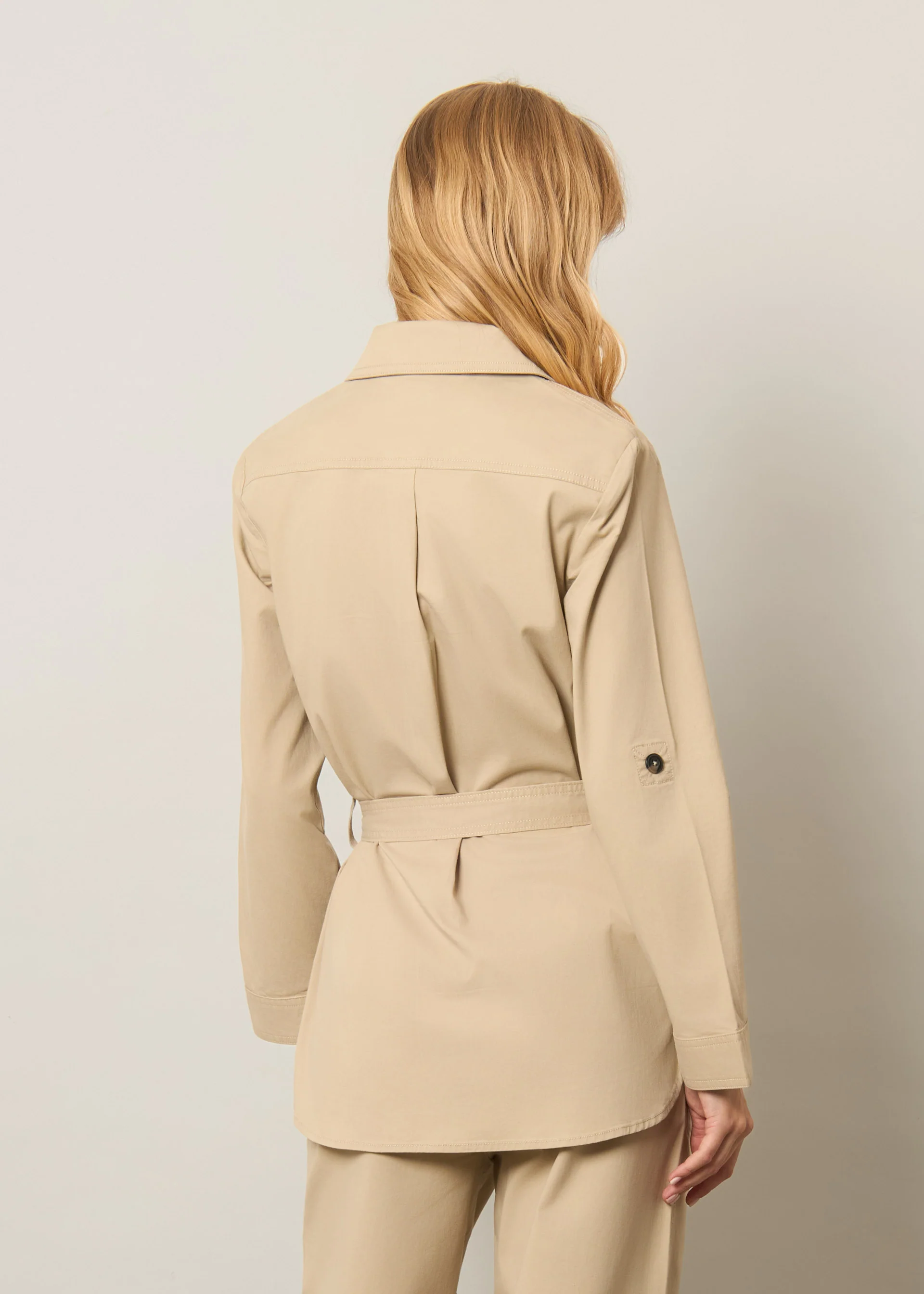 Sahariana in cotone stretch - Image 4