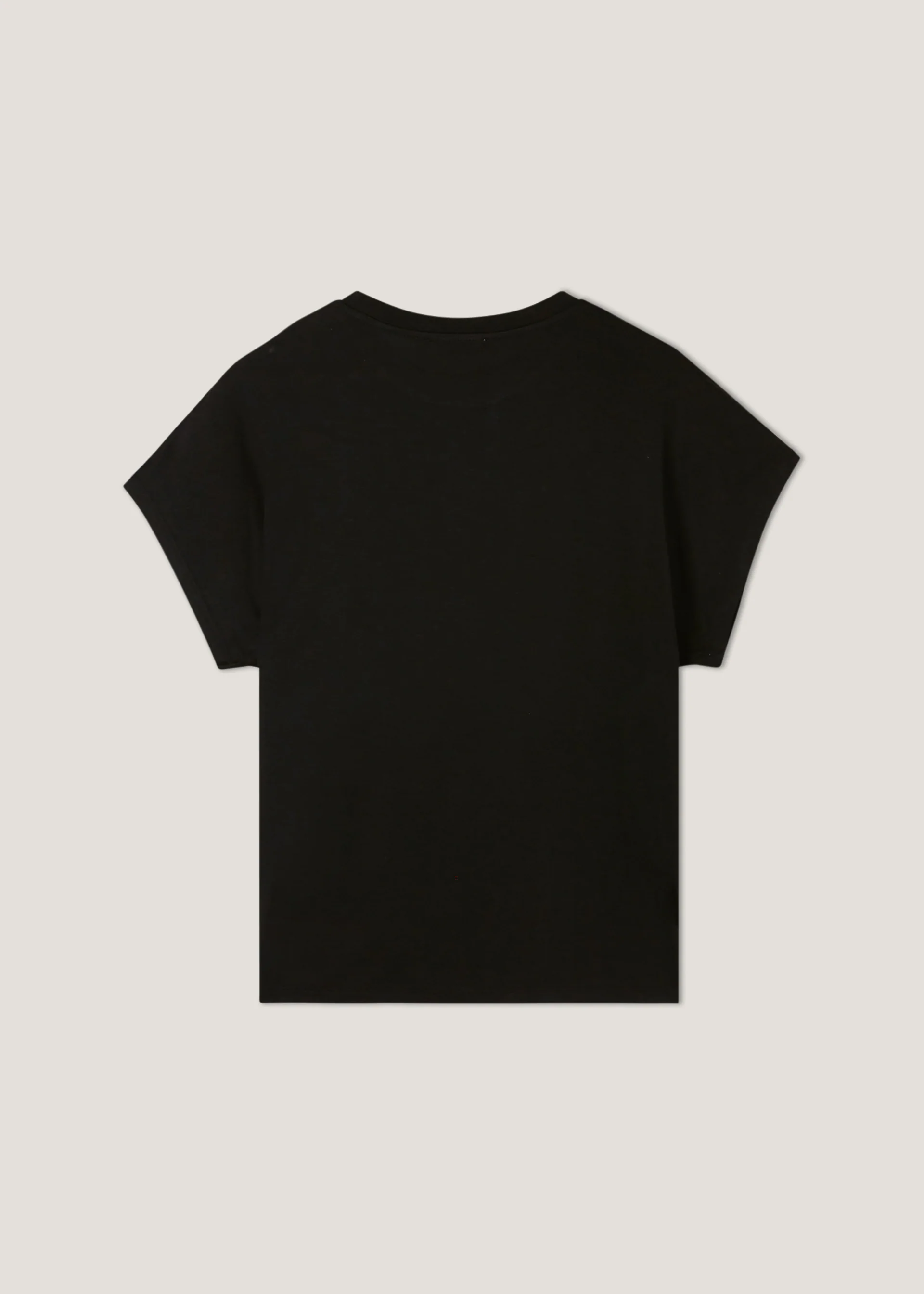 T-shirt boxy con strass