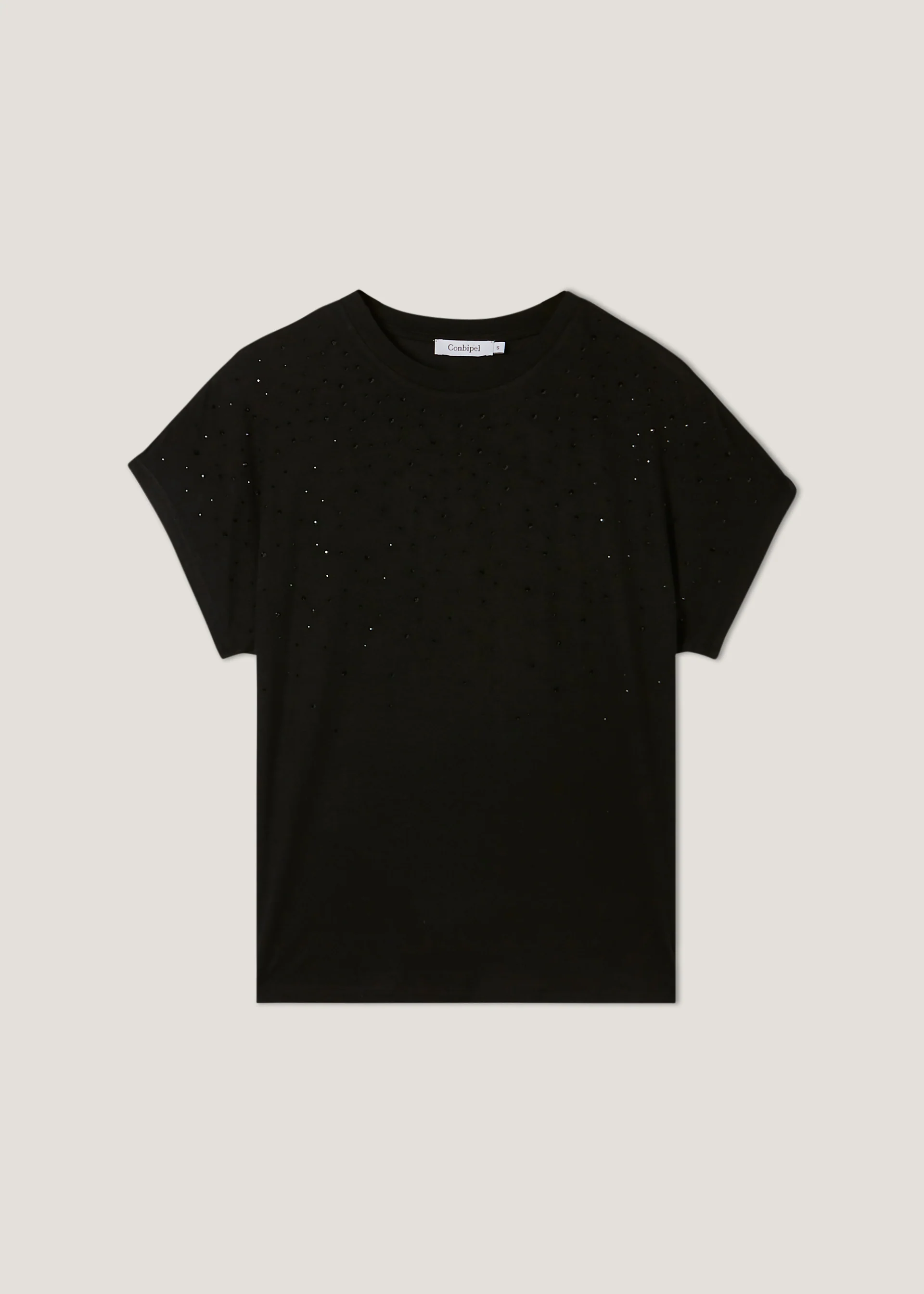 T-shirt boxy con strass - Image 2