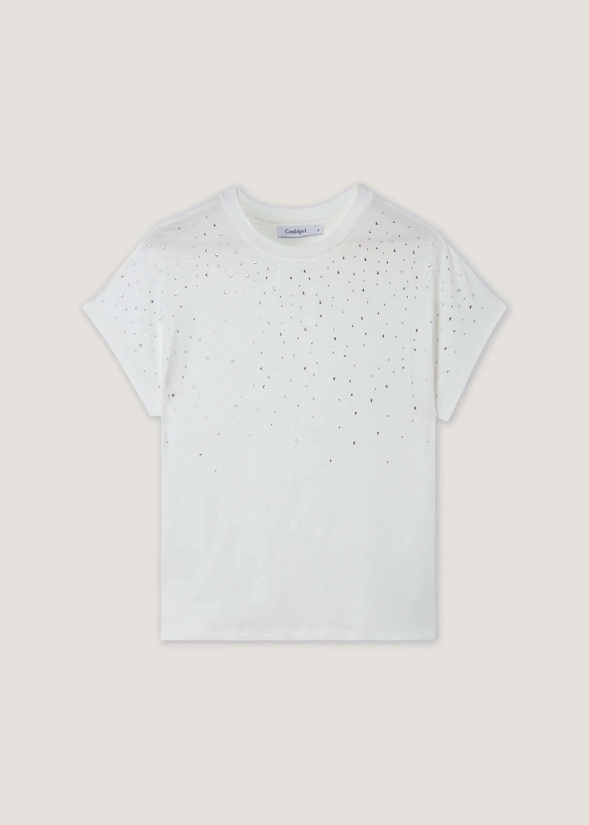 T-shirt boxy con strass - Image 8