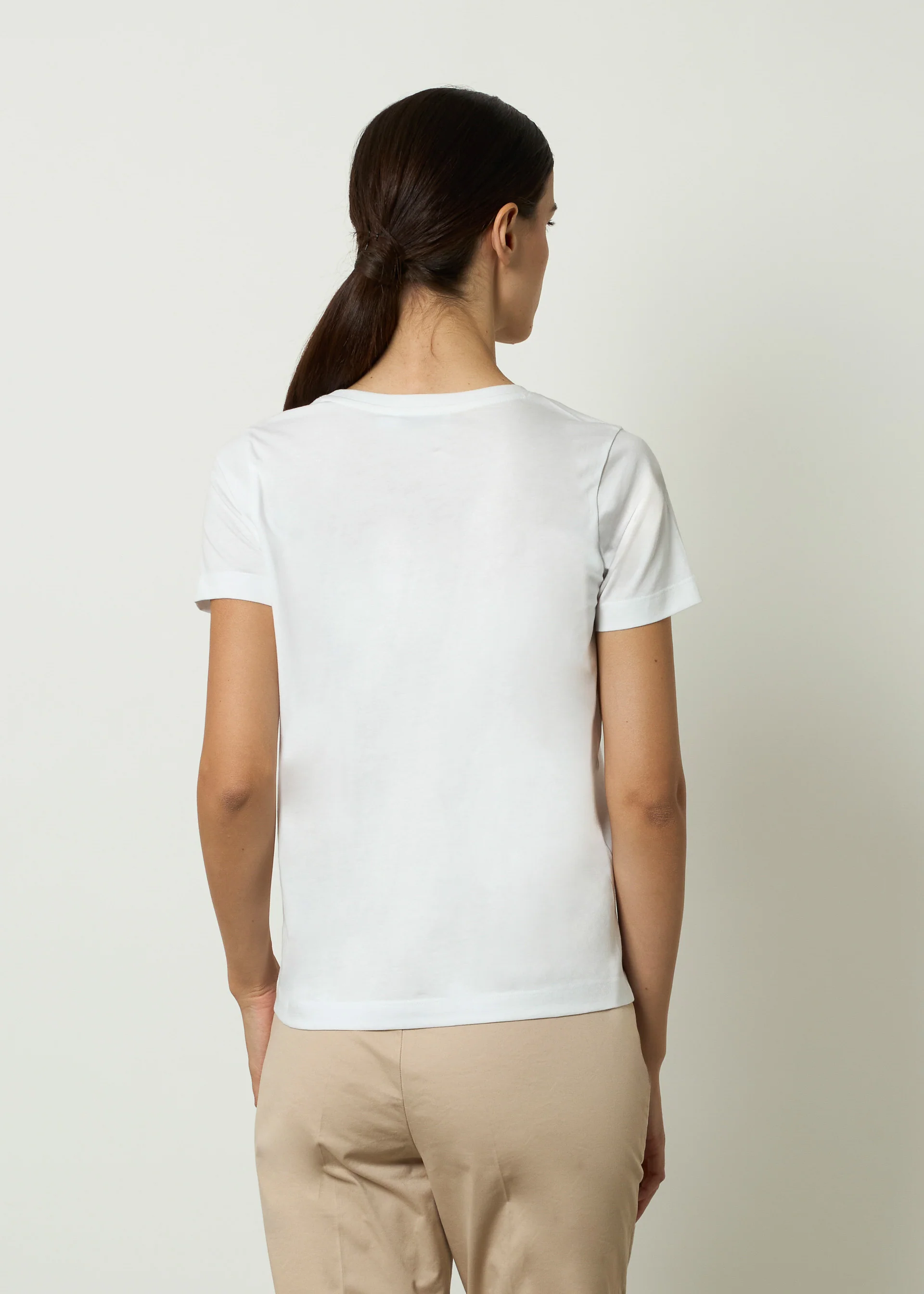 T-shirt girocollo cotone Pima - Image 3