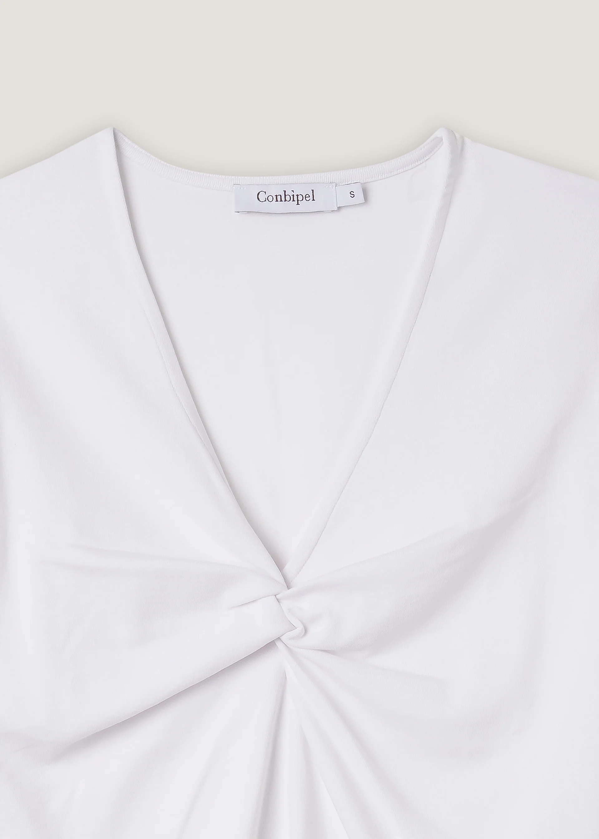 T-shirt in cotone con nodo - Image 4