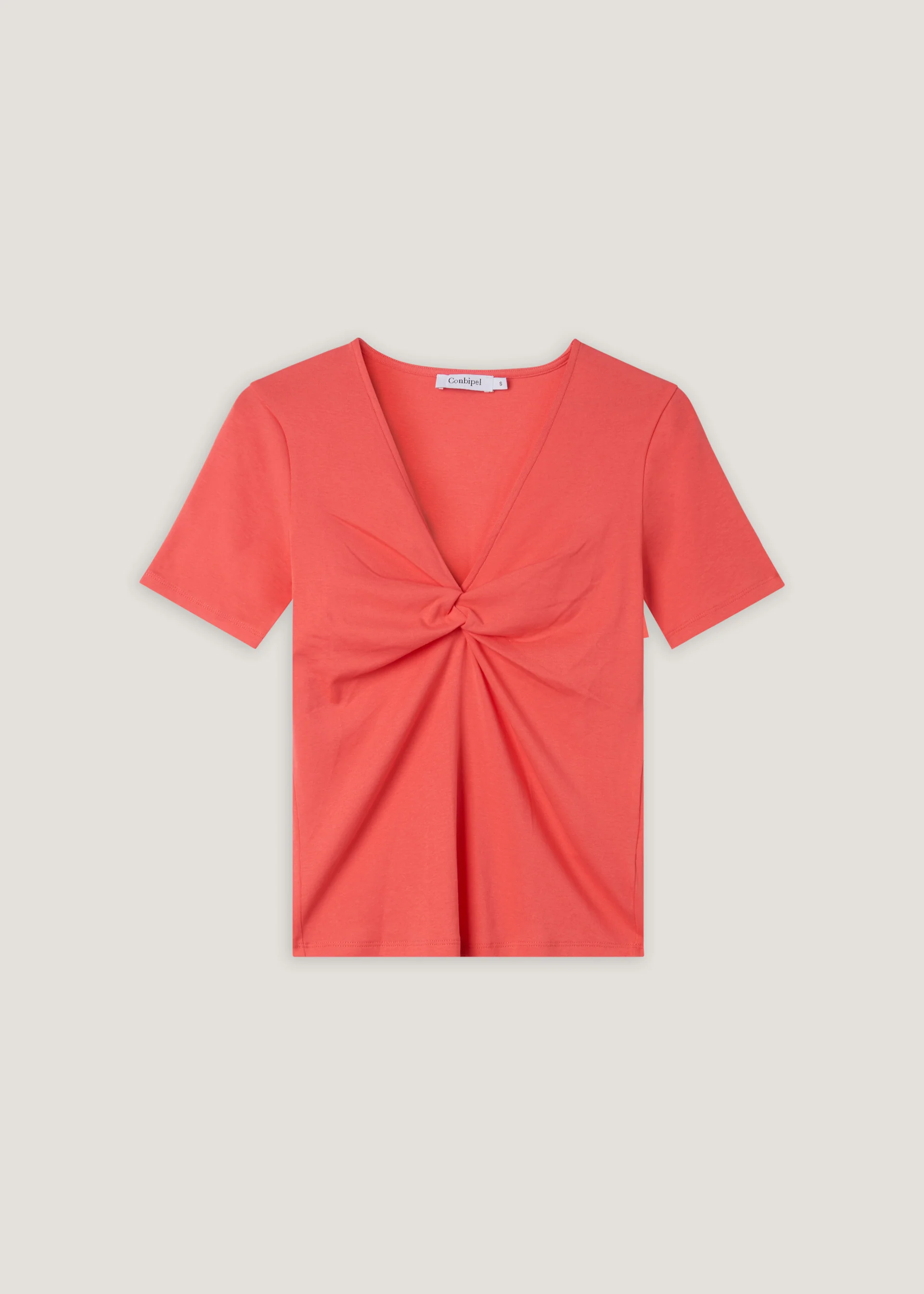 T-shirt in cotone con nodo - Image 7