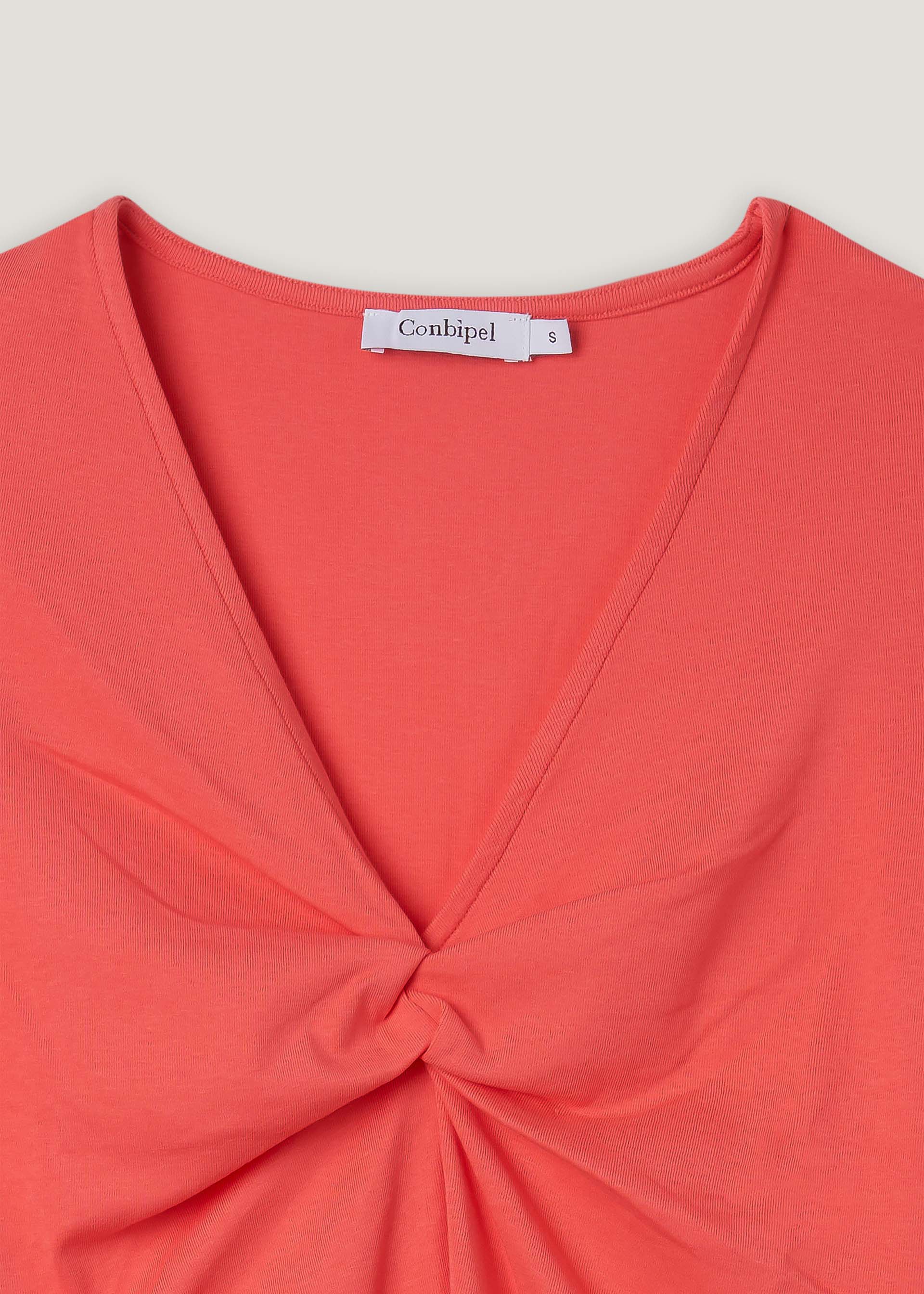 T-shirt in cotone con nodo - Image 9