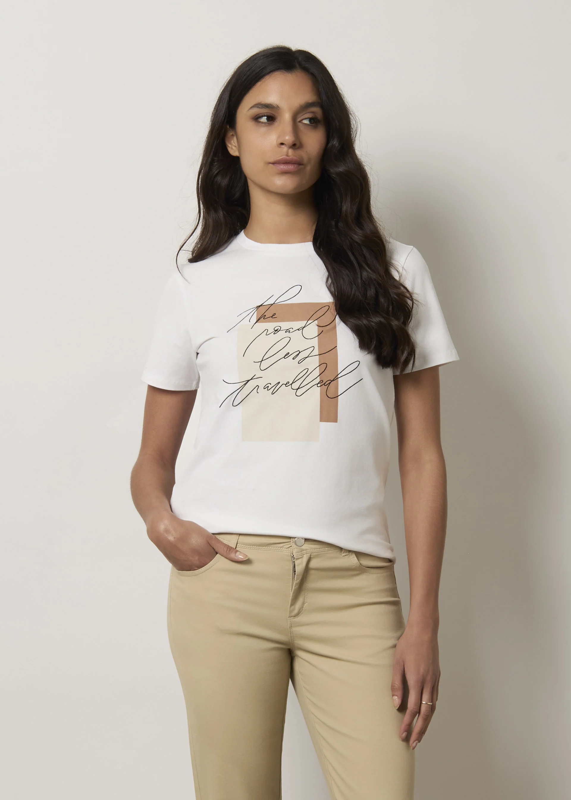 T-shirt in cotone con ricamo - Image 2