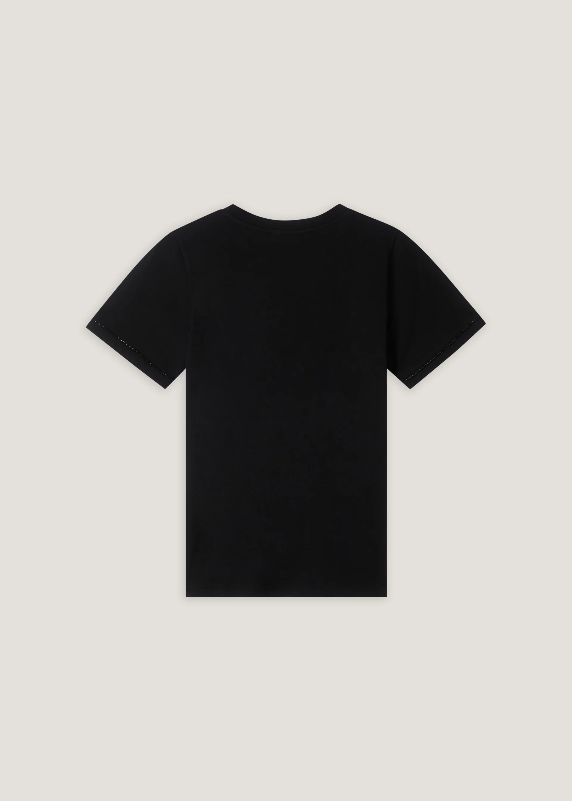 T-shirt in cotone con strass - Image 7