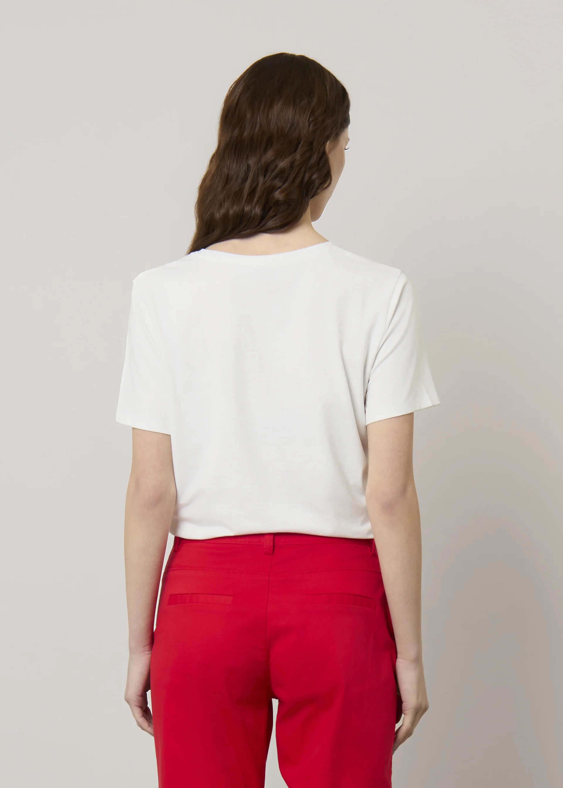 T-shirt in cotone con strass - Image 3