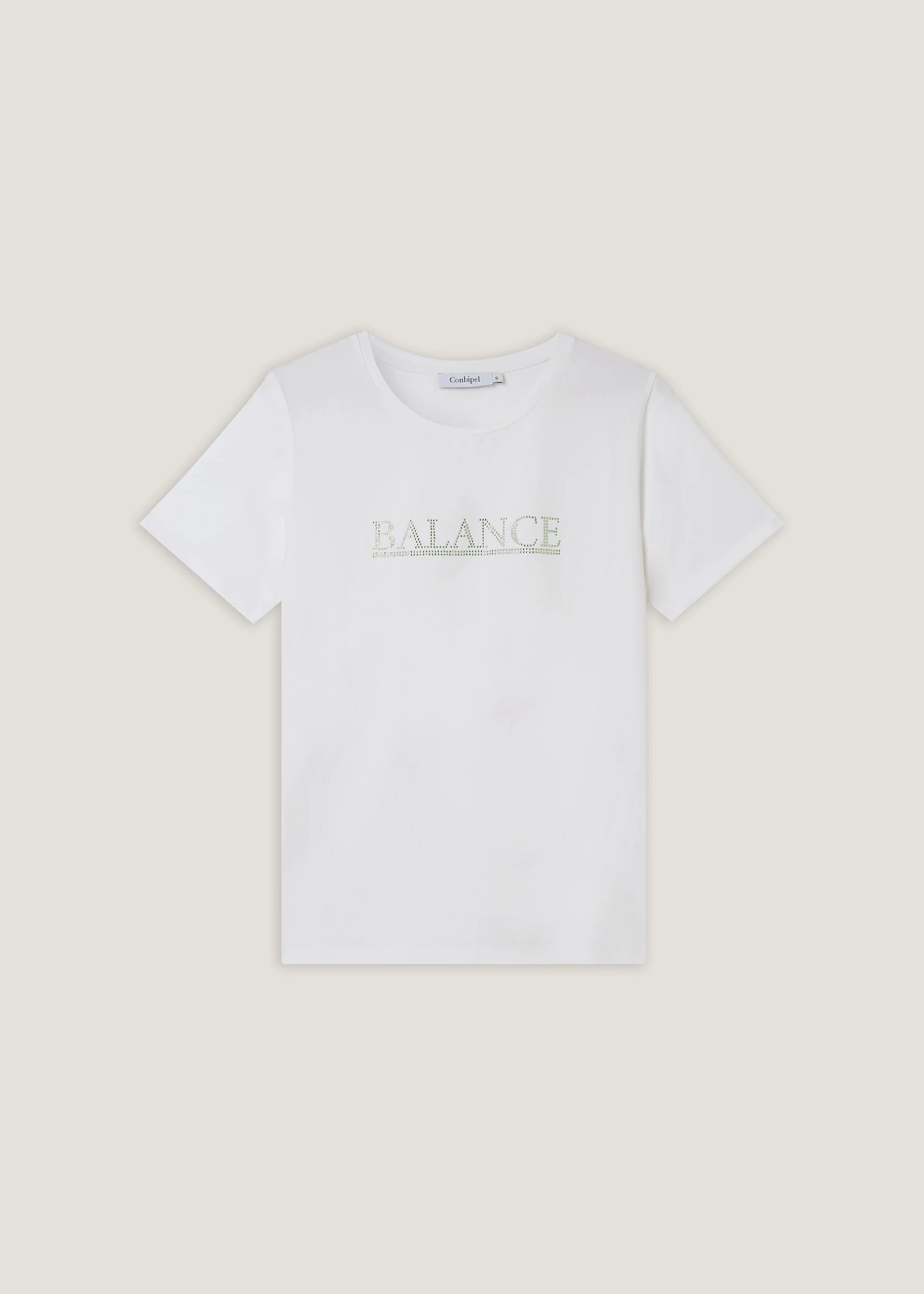 T-shirt in cotone con strass - Image 5