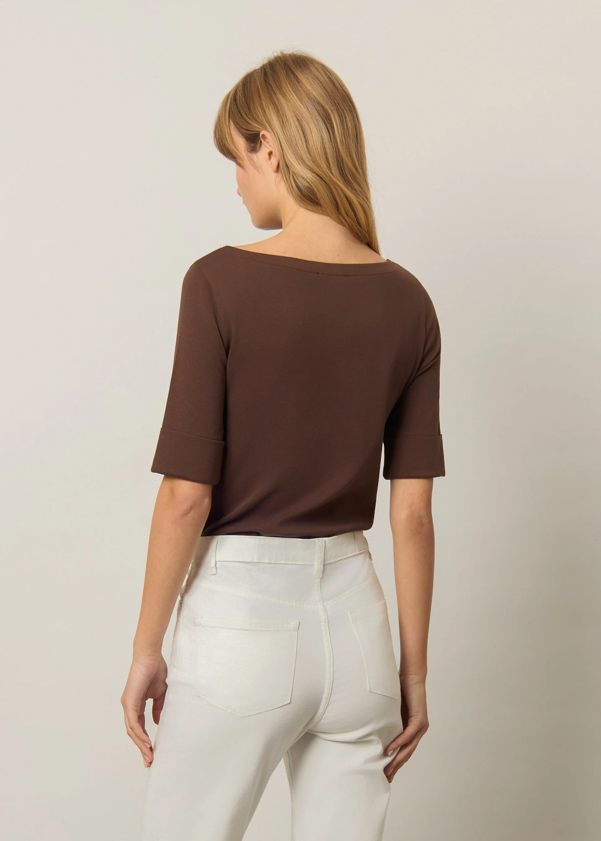T-shirt in cotone elasticizzato - Image 3