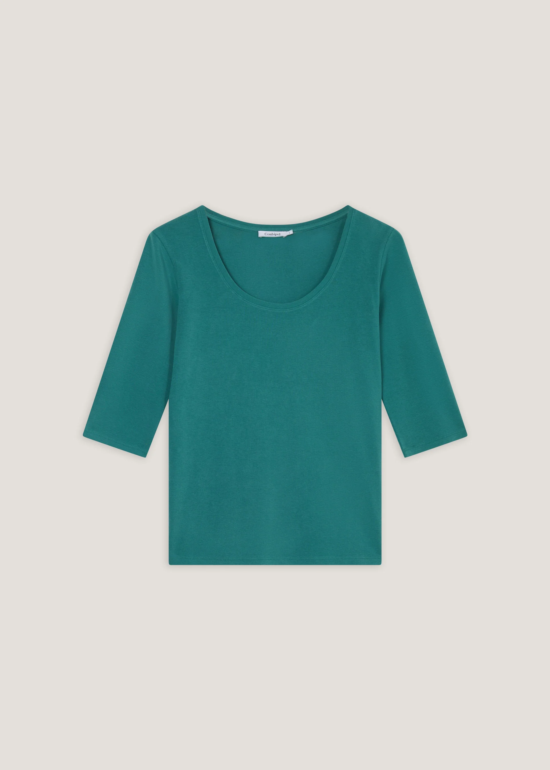 T-shirt in cotone scollo ampio - Image 7
