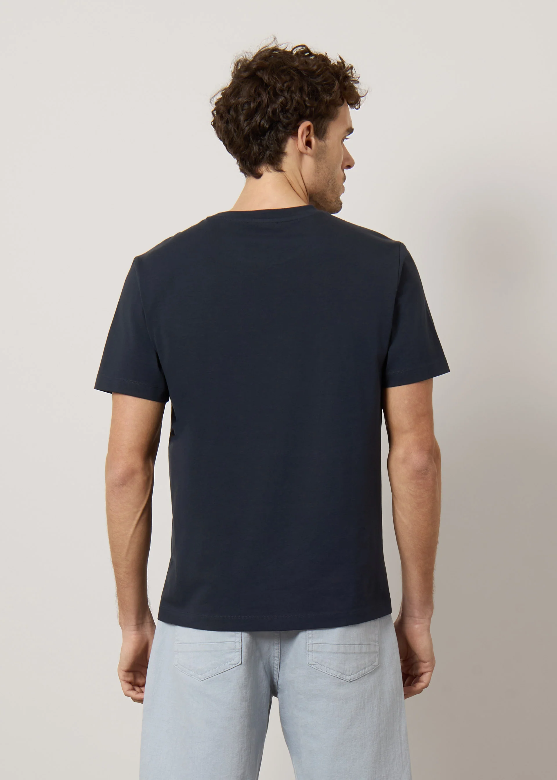 T-shirt in cotone stretch con taschino - Image 8