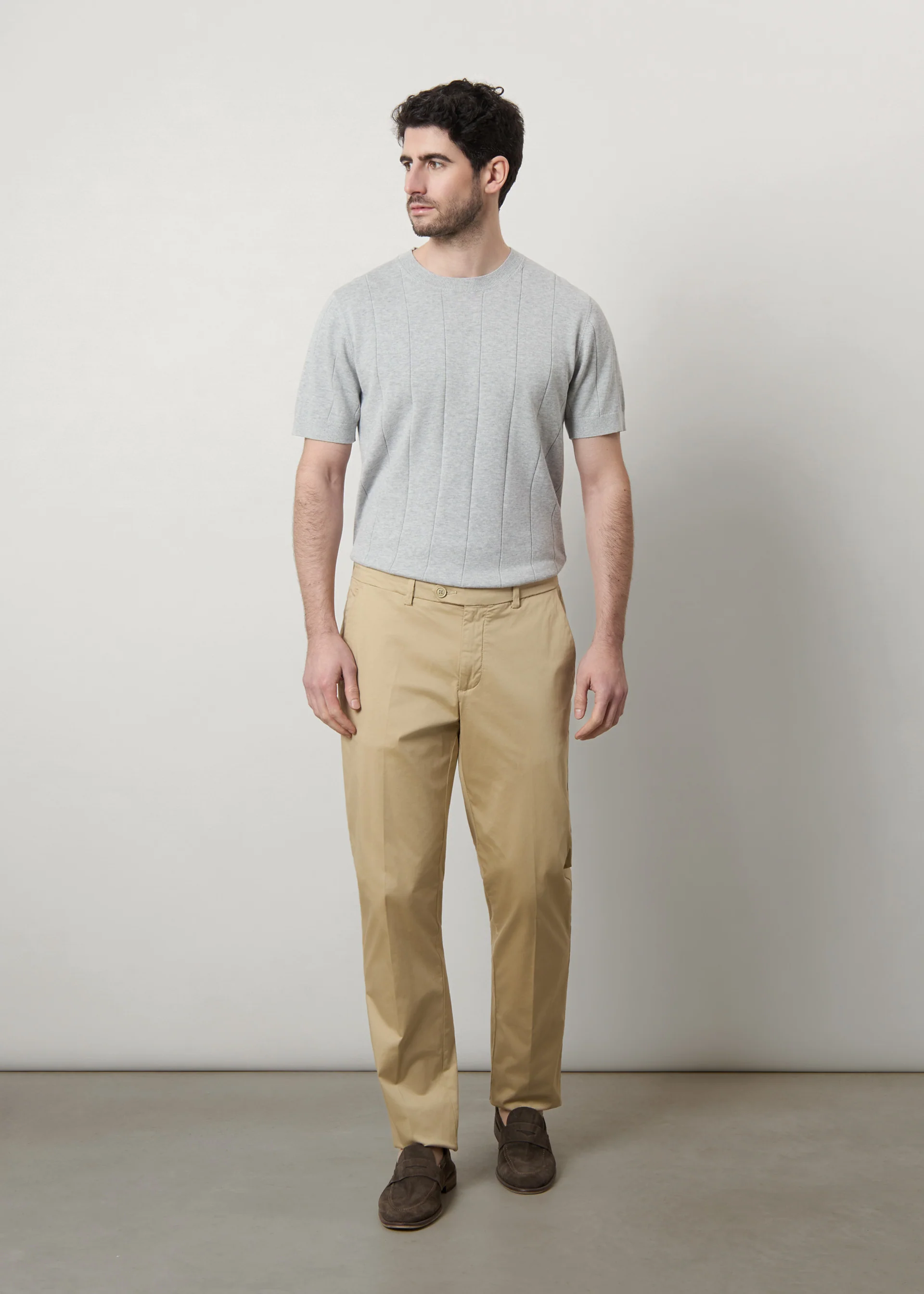 T-shirt in maglia lavorata di puro cotone - Image 12