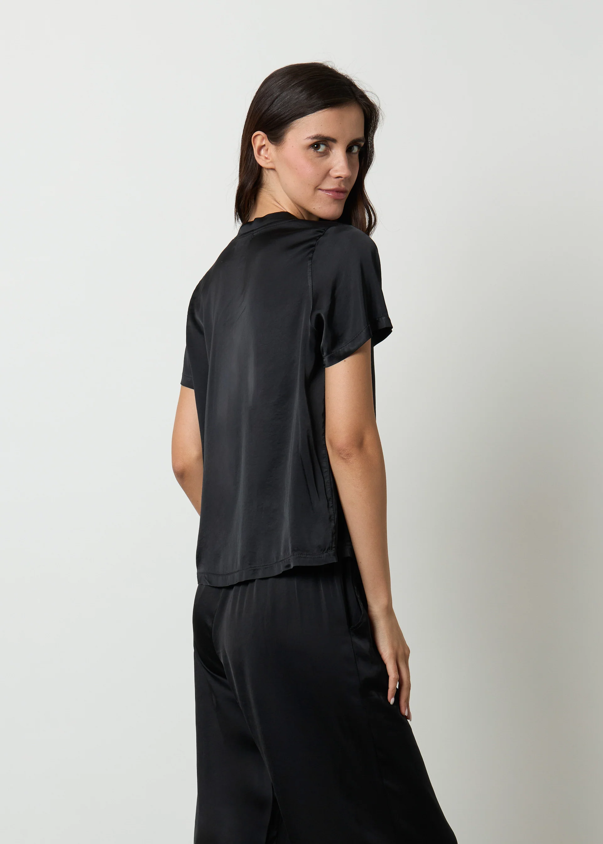 T-shirt in misto seta - Image 8