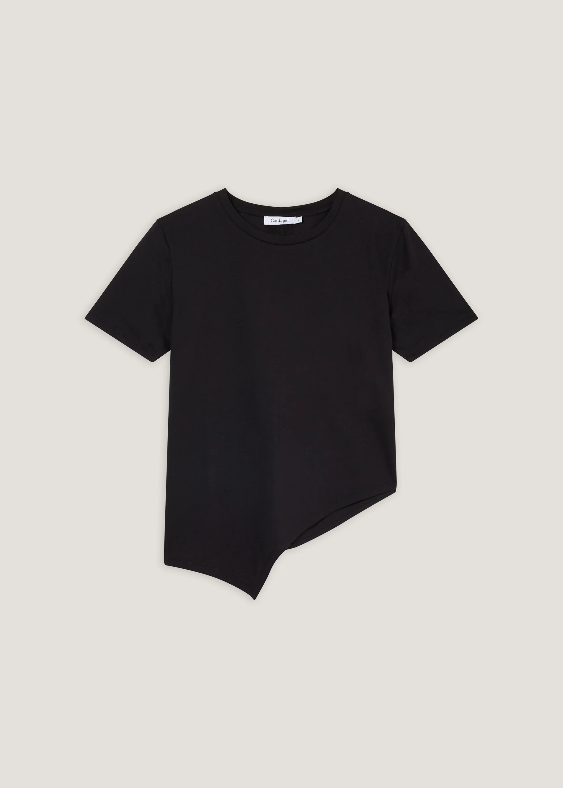 T-shirt in puro cotone bi-materica - Image 6