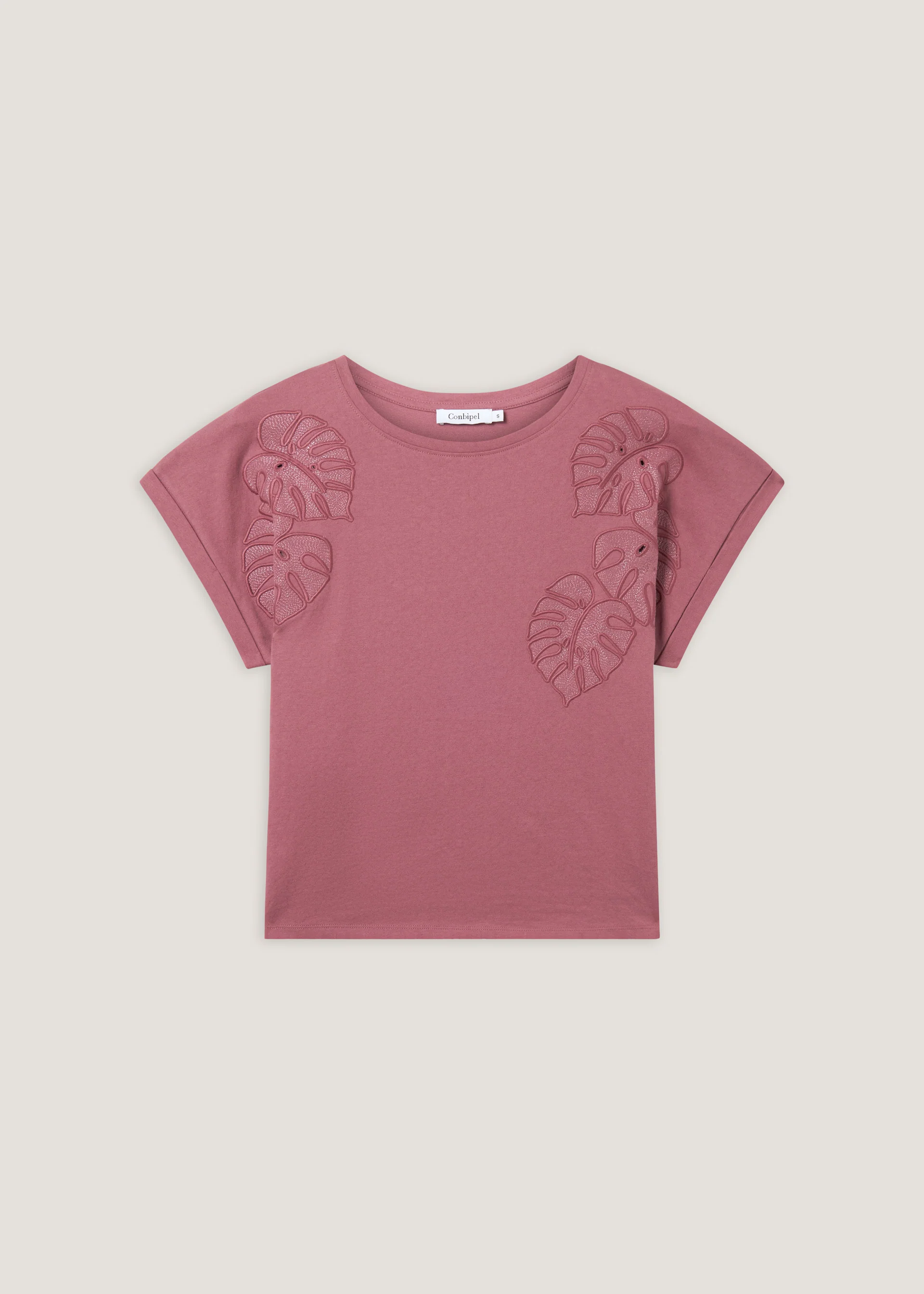 T-shirt in puro cotone ricamata - Image 5