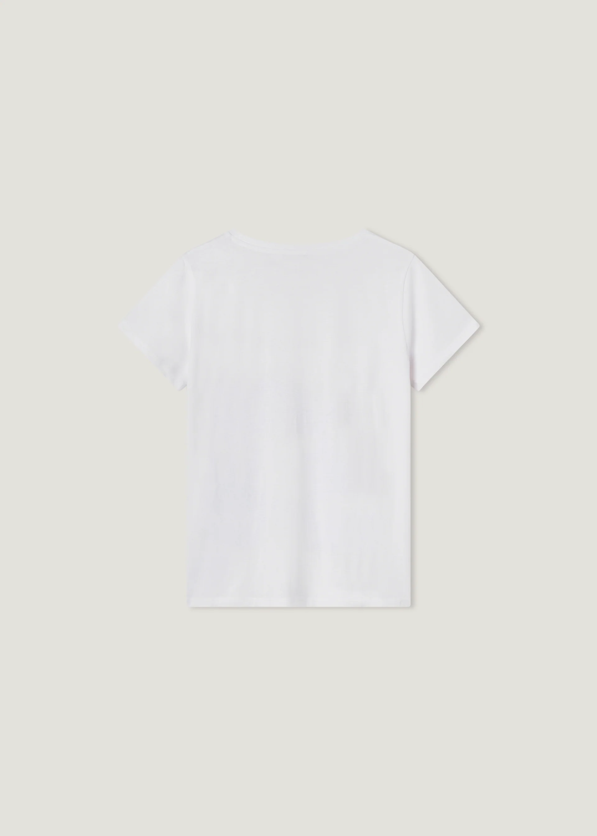 T-shirt in puro cotone ricamo e strass - Image 2