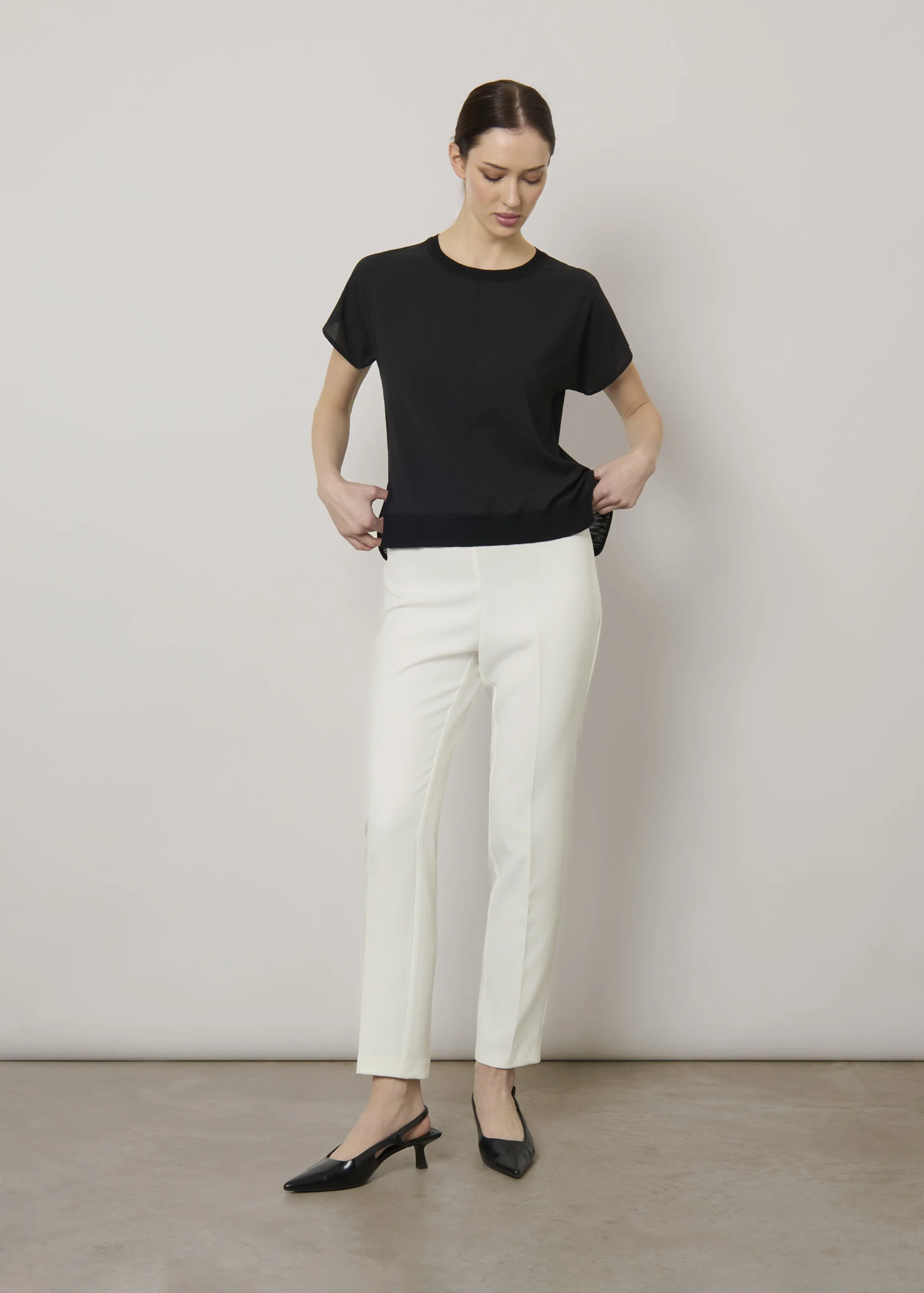 T-shirt in tessuto doppio - Image 6