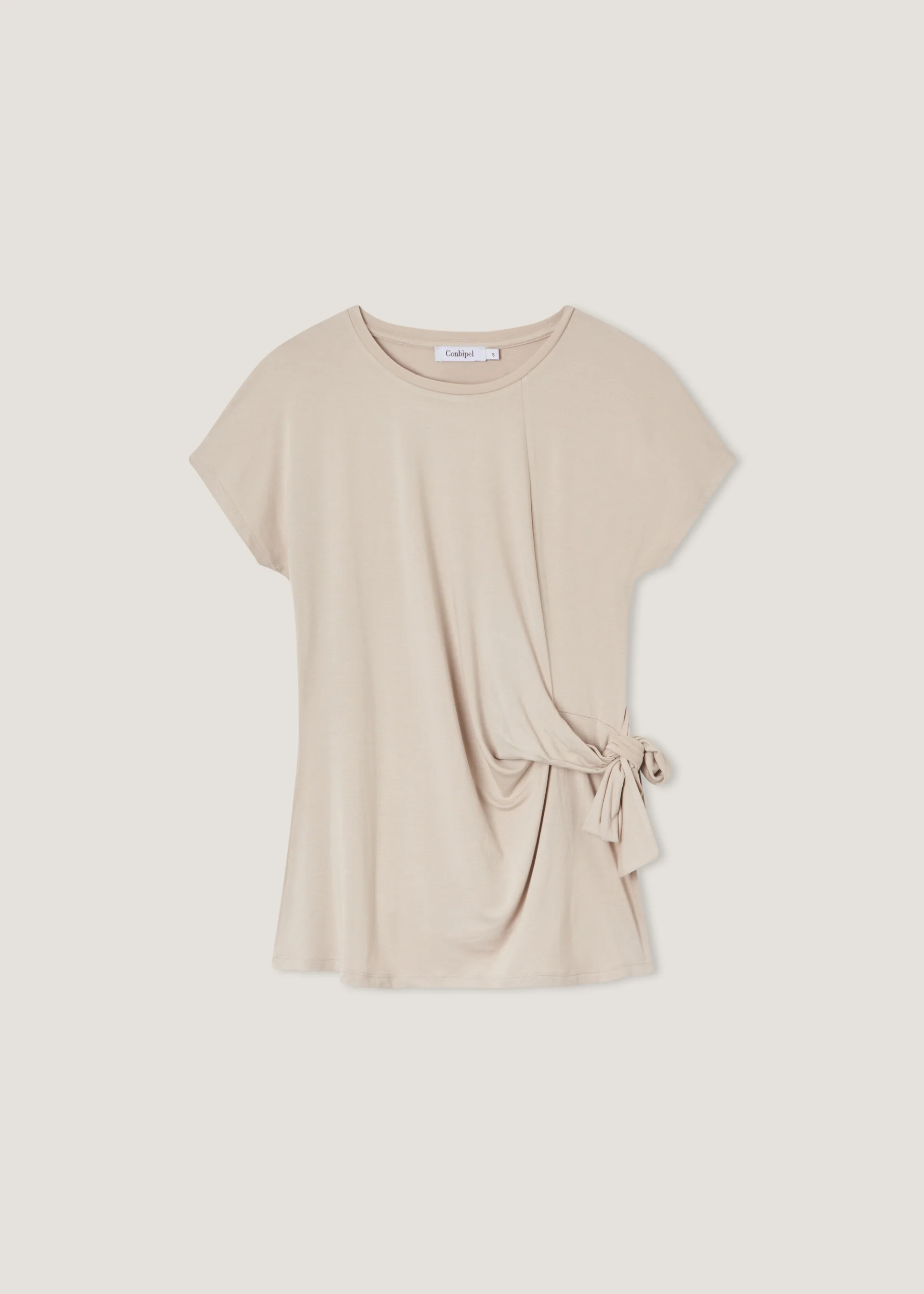 T-shirt kimono con nodo - Image 3