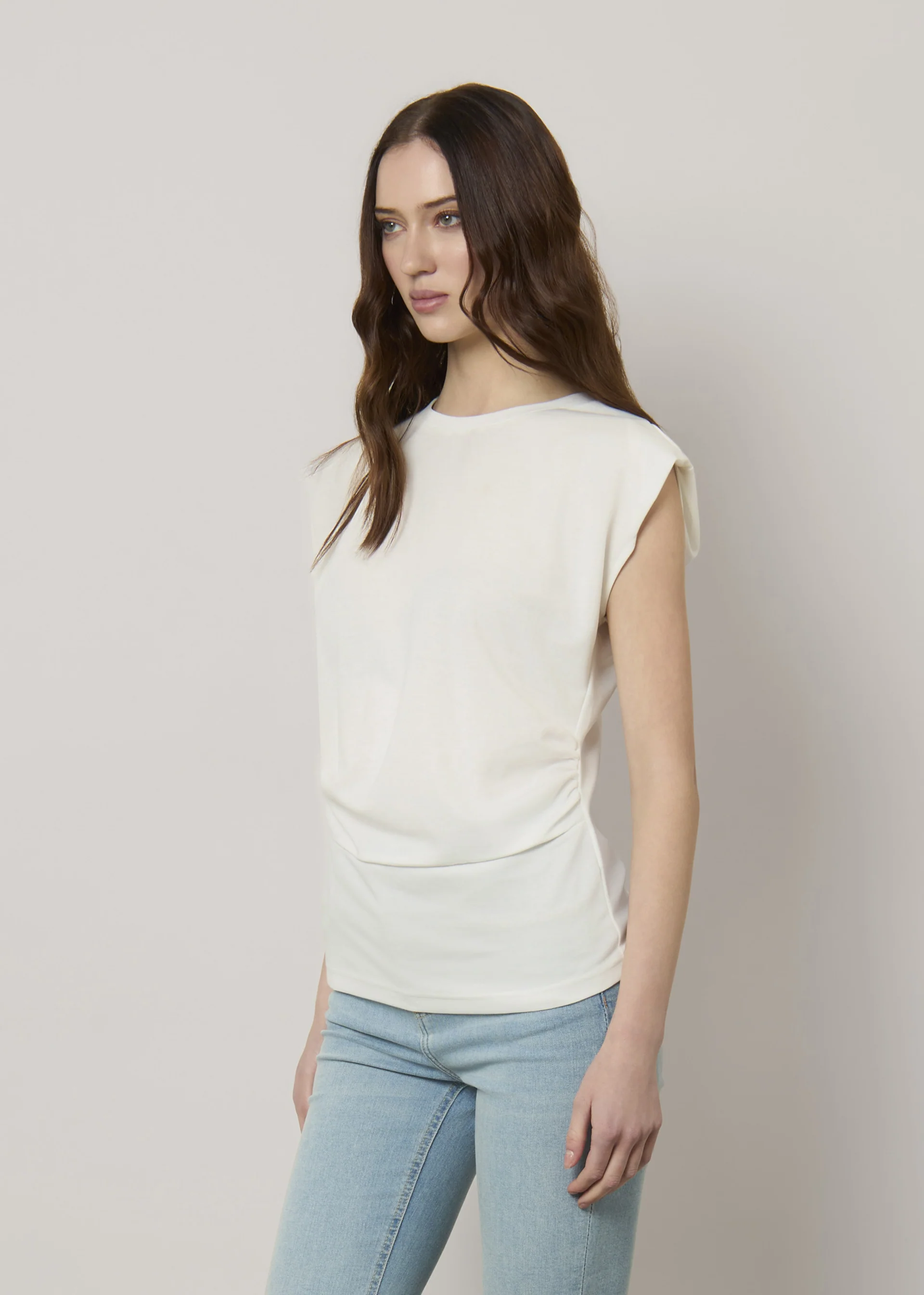 T-shirt maniche Kimono in cotone - Image 2